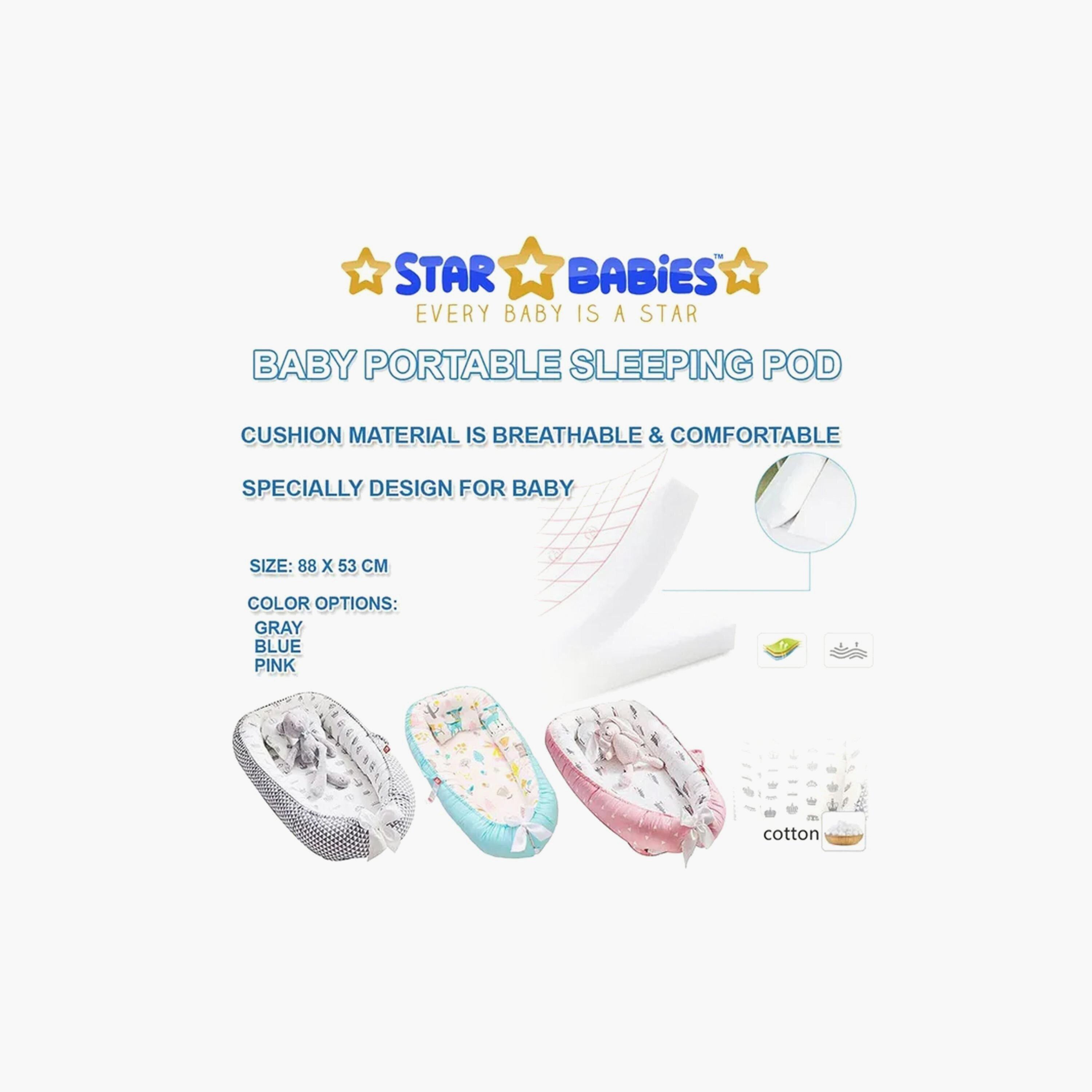Star Babies Baby Sleeping Pod, Assorted with 20-Piece Disposable Changing Mats Bundle-baby-nursery-babybedding-image-5