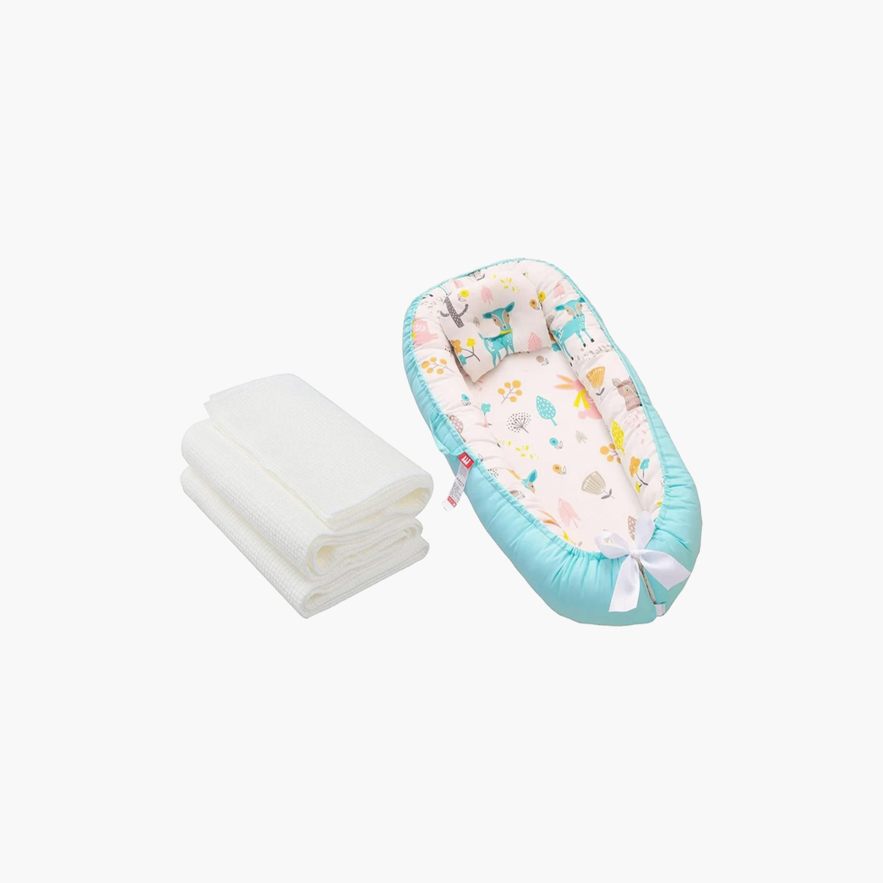 Star Babies Portable Lounger Sleeping Pod with 3-Piece Disposable Towel Bundle-baby-nursery-babybedding-image-1