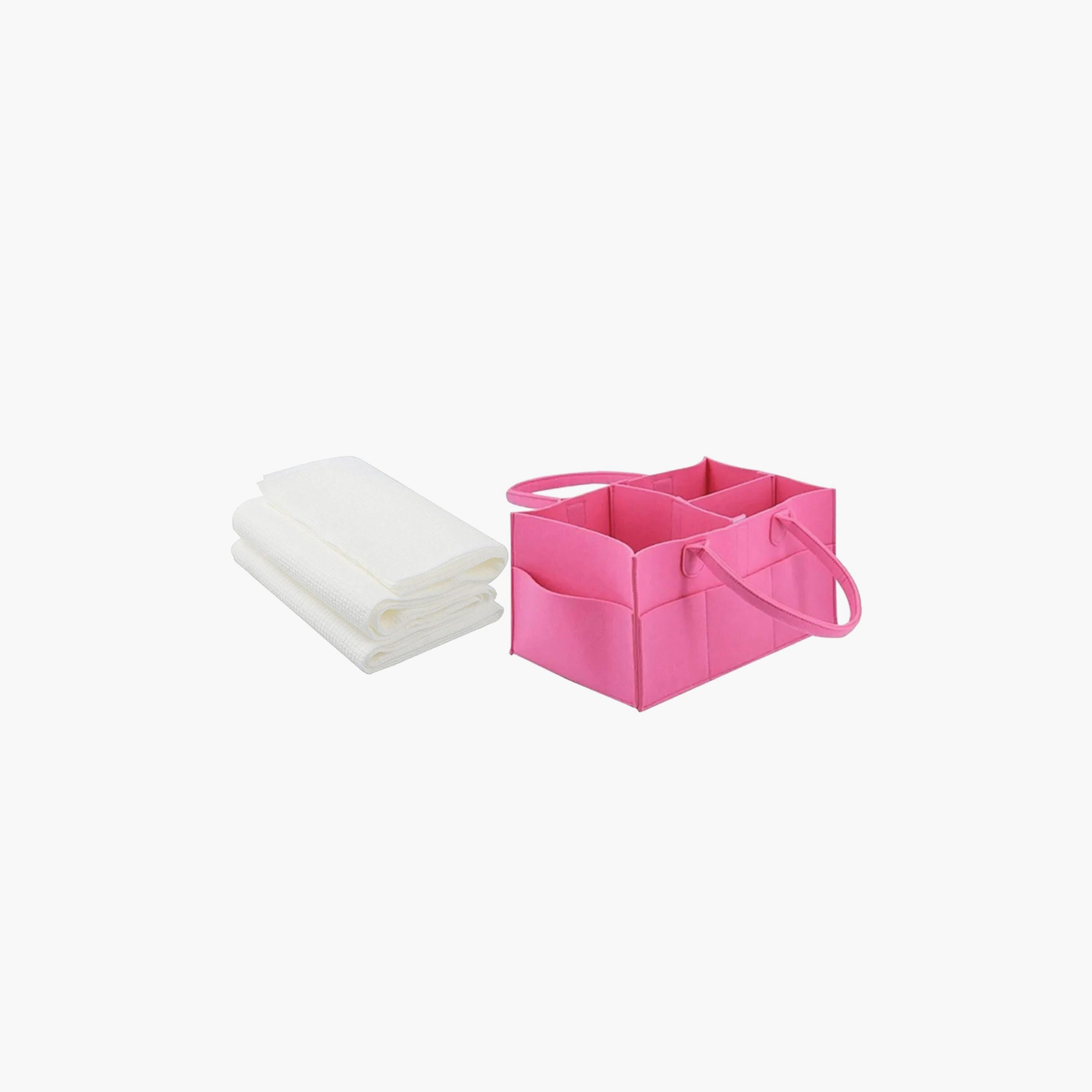 منظم حفاضات من ستار بيبيز مع حزمة مناشف للاستعمال مرة واحدة 3 قطع -baby-bathandcare-towels-image-1