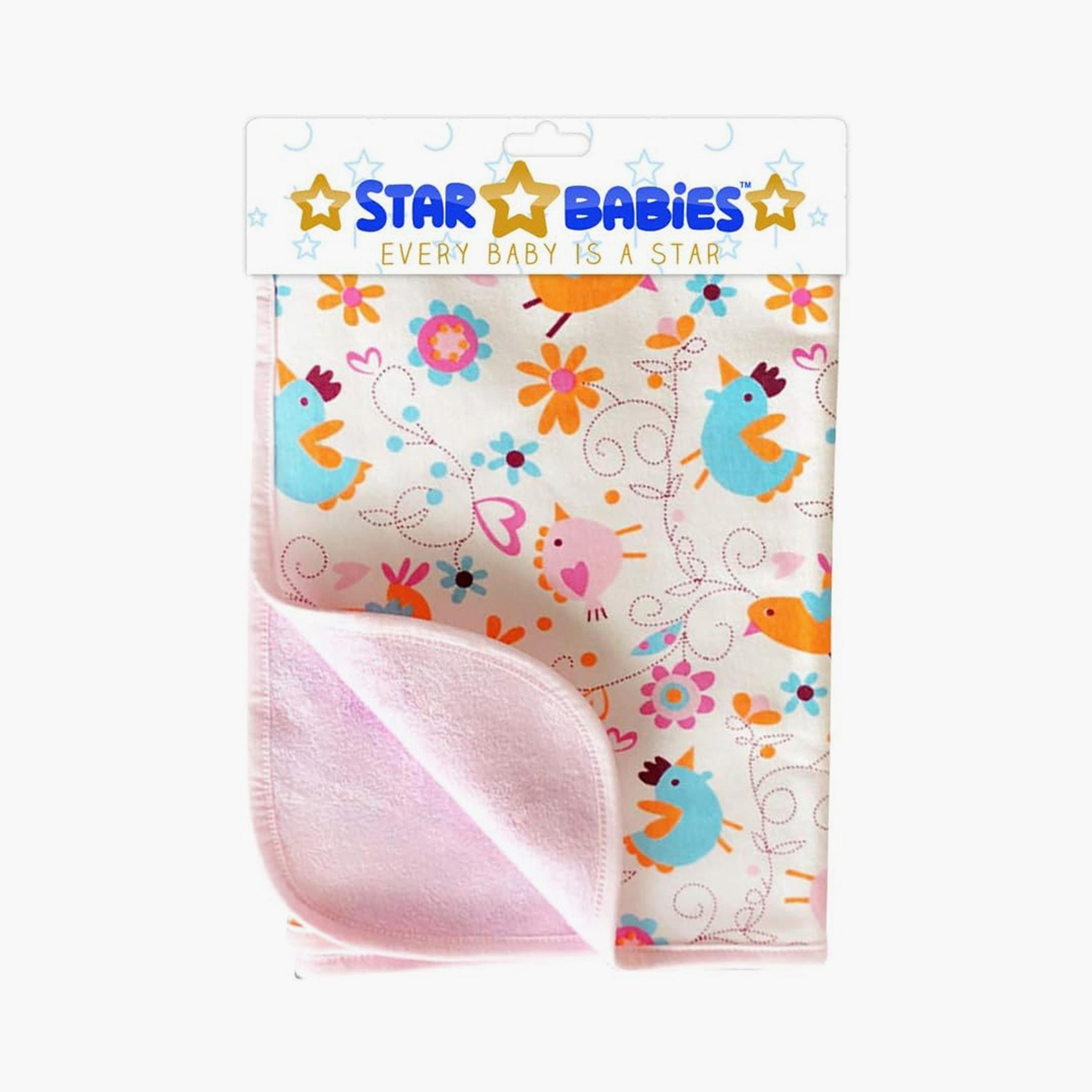 Star Babies Printed Reusable Changing Mat, Pink - 50 x 70 cm, Pink-baby-diapering-changingmats-image-2