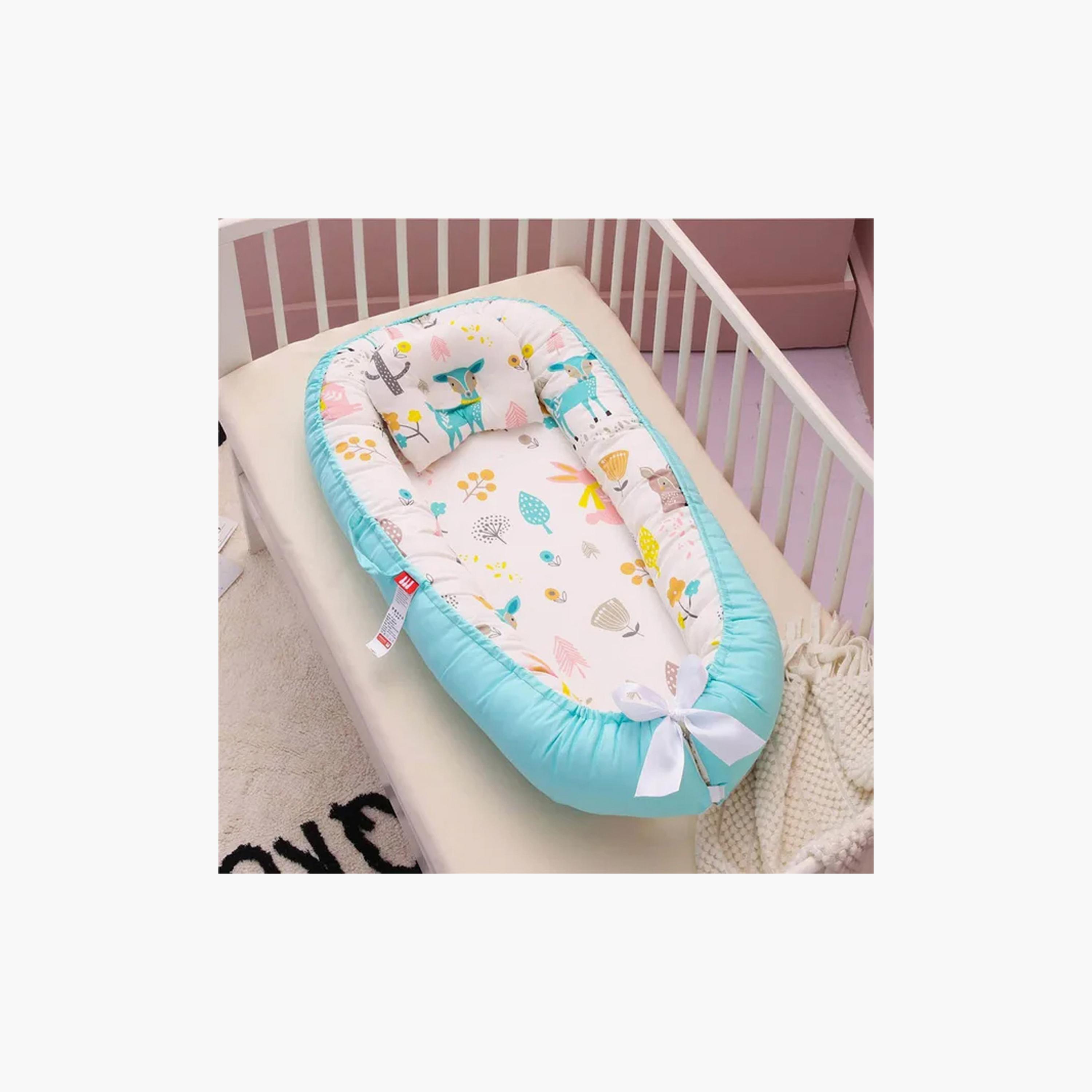 سرير للرضع محمول من ستار بيبيز, أزرق-baby-nursery-babybedding-image-4