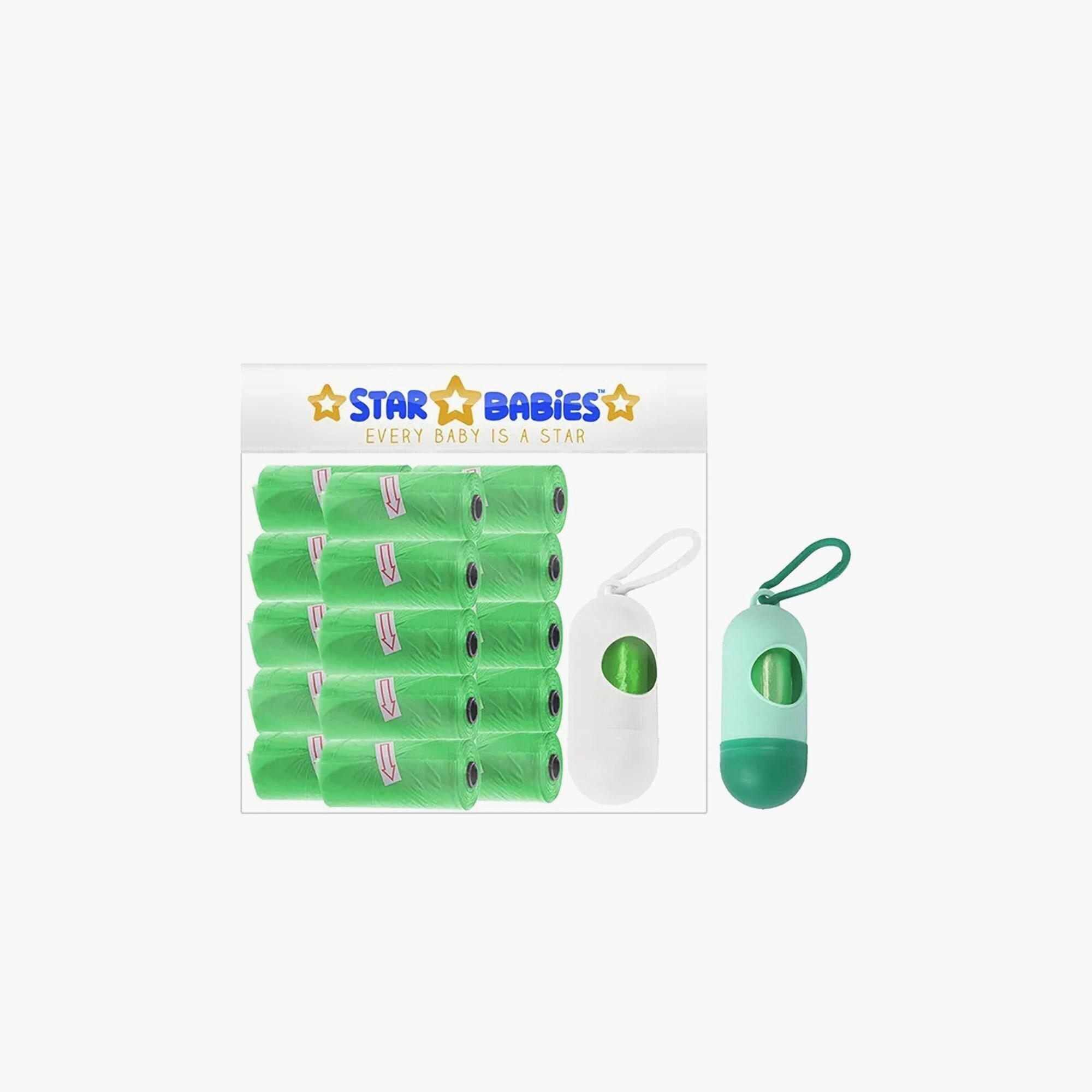 Star Babies Pack of 15 Scented Bags with Dispenser, Assorted-baby-diapering-binsandrefills-image-2