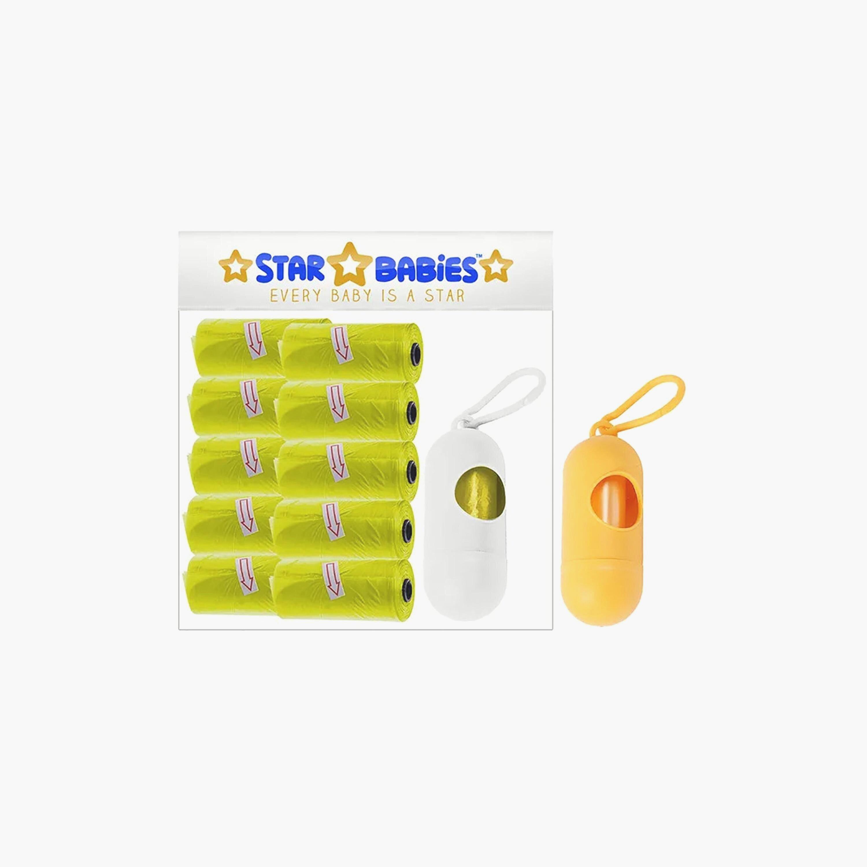 Star Babies Pack of 10 Scented Bags with Dispenser, Assorted -baby-diapering-binsandrefills-image-2