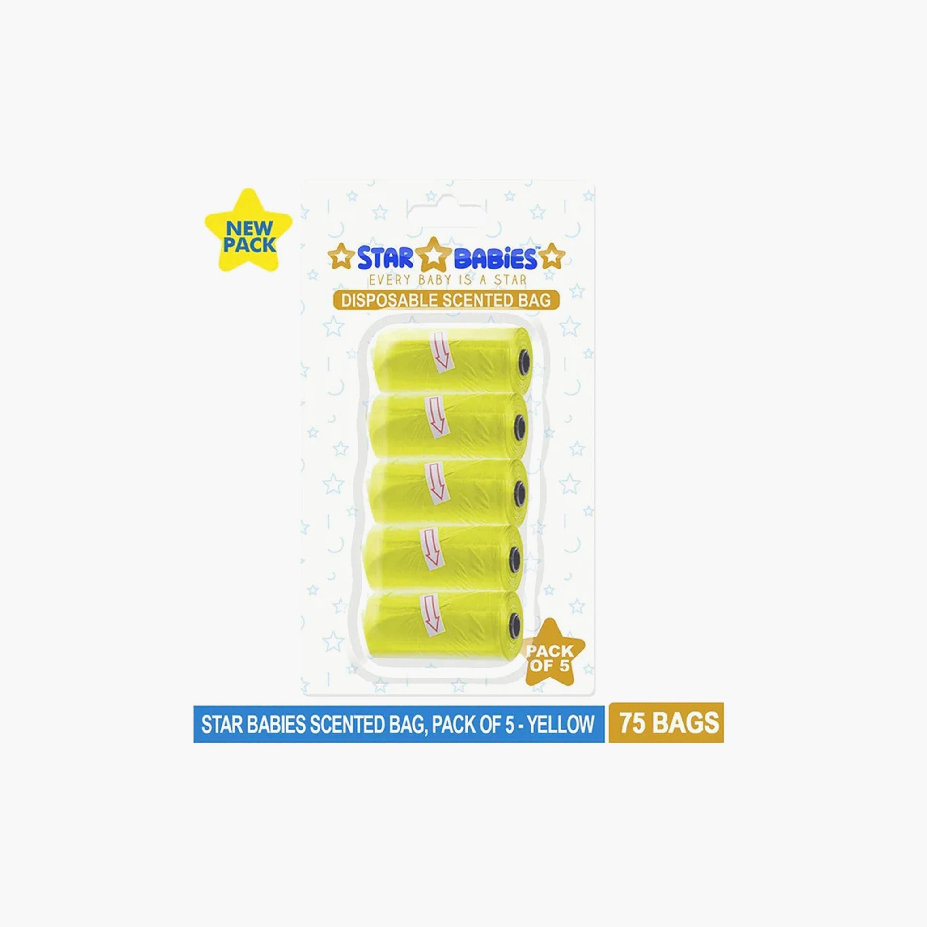Star Babies Pack of 5 Scented Bag-baby-diapering-binsandrefills-image-3