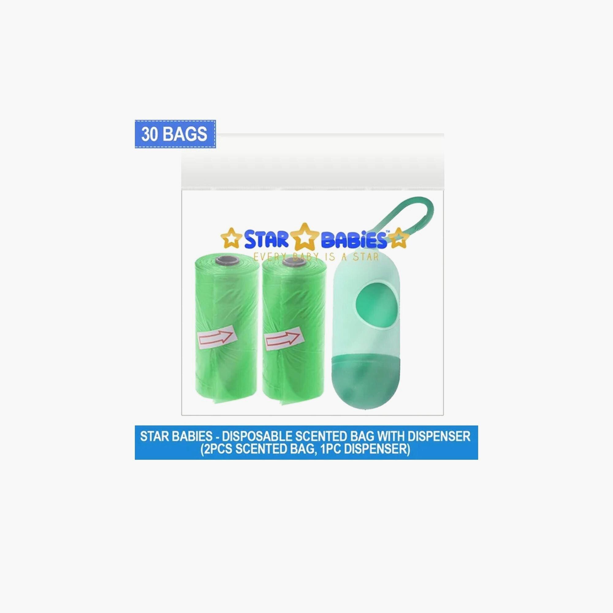 Star Babies Pack of 2 Scented Bags with Dispenser-baby-diapering-binsandrefills-image-3