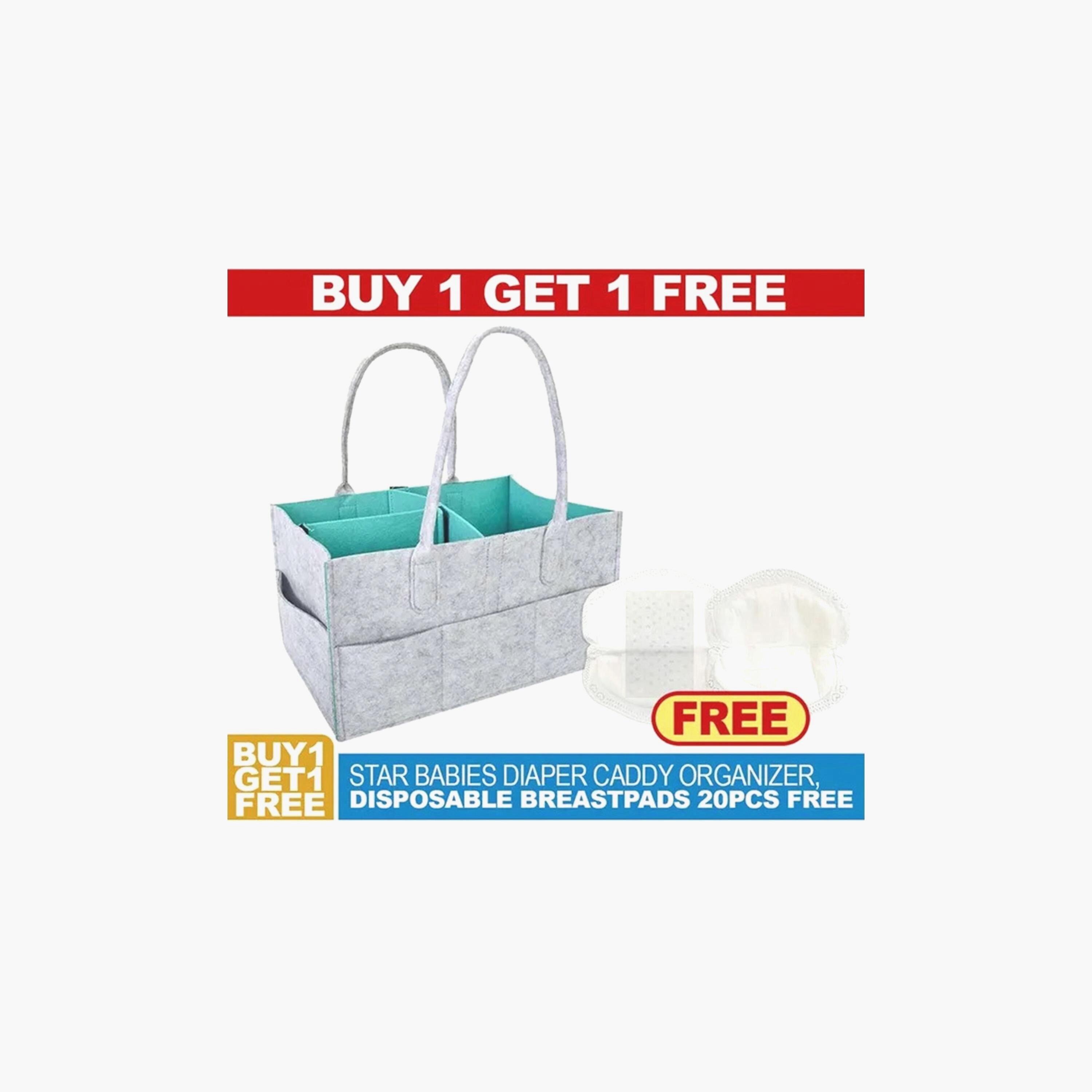 Star Babies Diaper Caddy with 20-Piece Breast Pads - Buy 1 Get 1 Free-baby-feeding-breastfeedingandcare-image-2