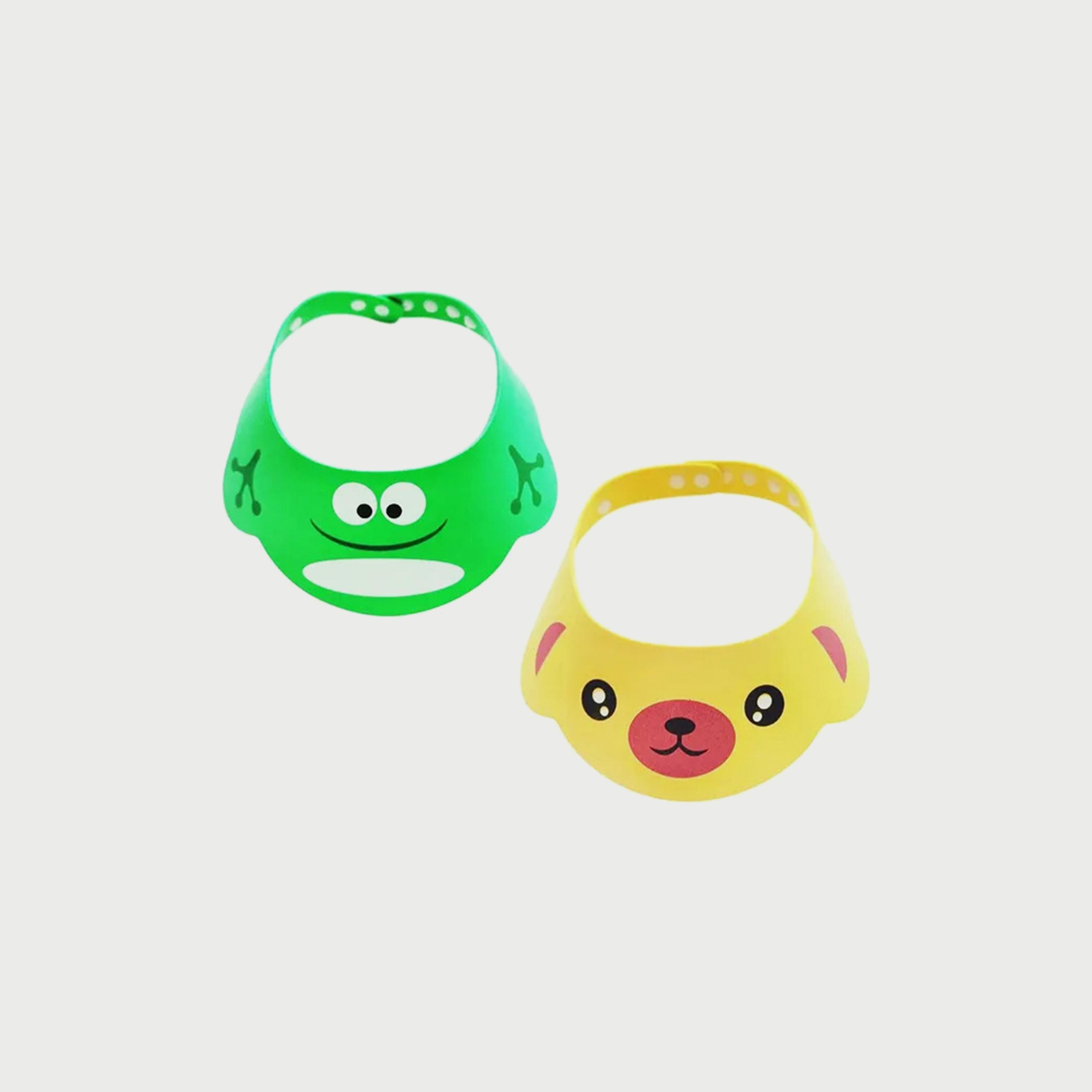 Star Babies 2-Piece Shower Cap, Green/Yellow-baby-bathandcare-bathtubs-image-1