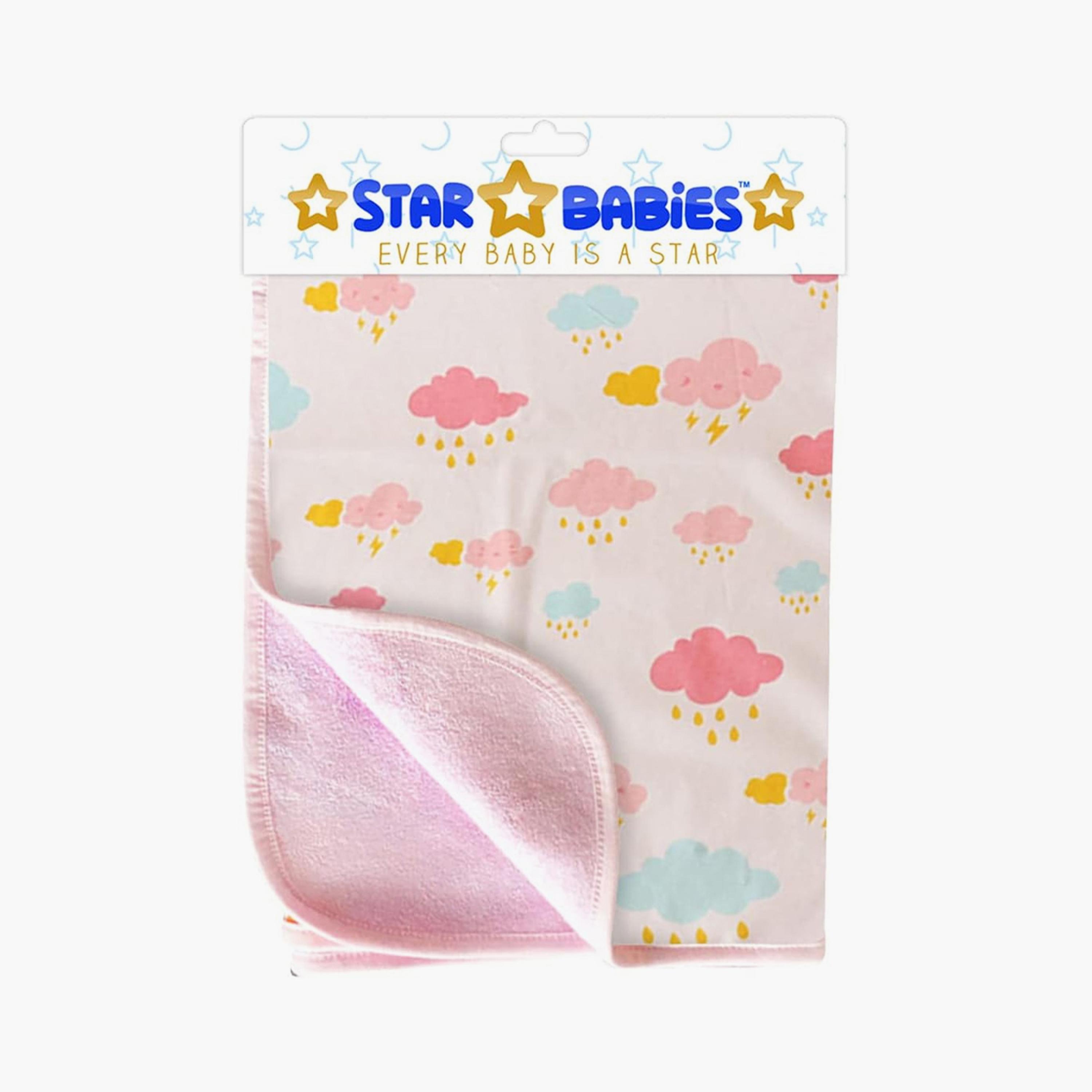 Star Babies Printed Reusable Changing Mat, Pink - 50 x 70 cm, Pink-baby-diapering-changingmats-image-2