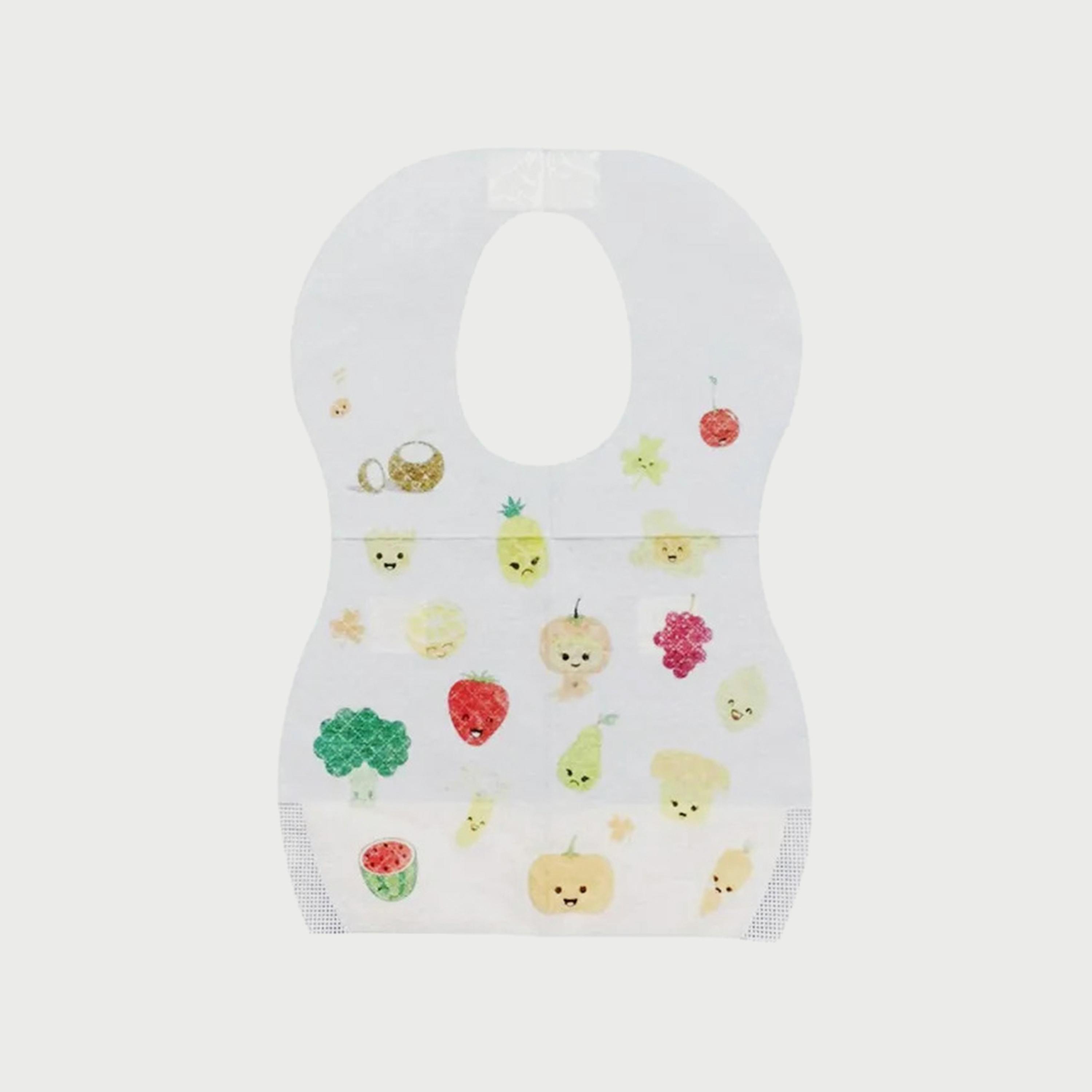 Star Babies 100-Piece Disposable Bibs, Fruit Print-baby-feeding-bibs-image-3