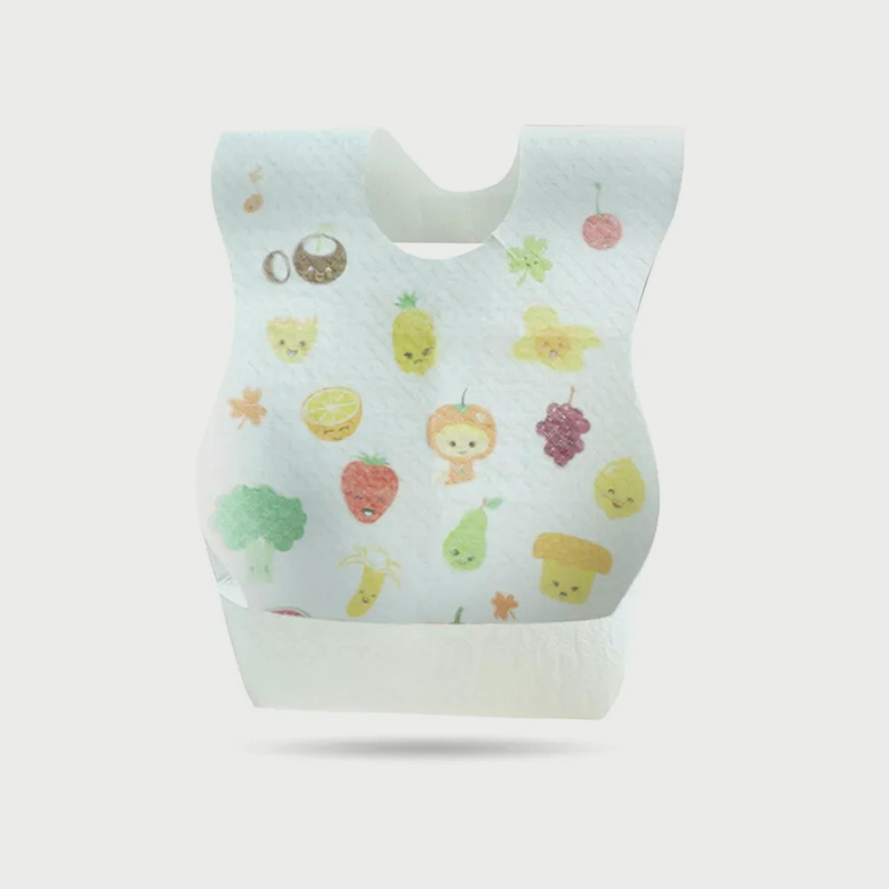 مرايل للاستعمال مرة واحدة 150 قطعة من ستار بيبيز, بطبعة فاكهة-baby-feeding-bibs-image-3