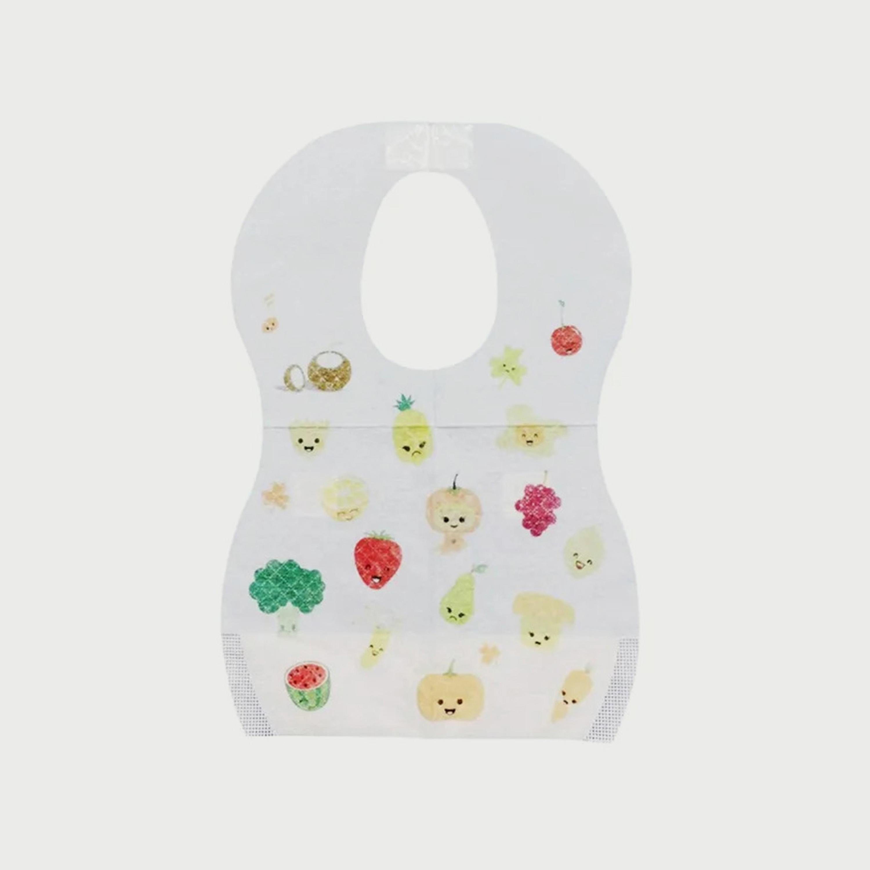 مرايل للاستعمال مرة واحدة 150 قطعة من ستار بيبيز, بطبعة فاكهة-baby-feeding-bibs-image-4