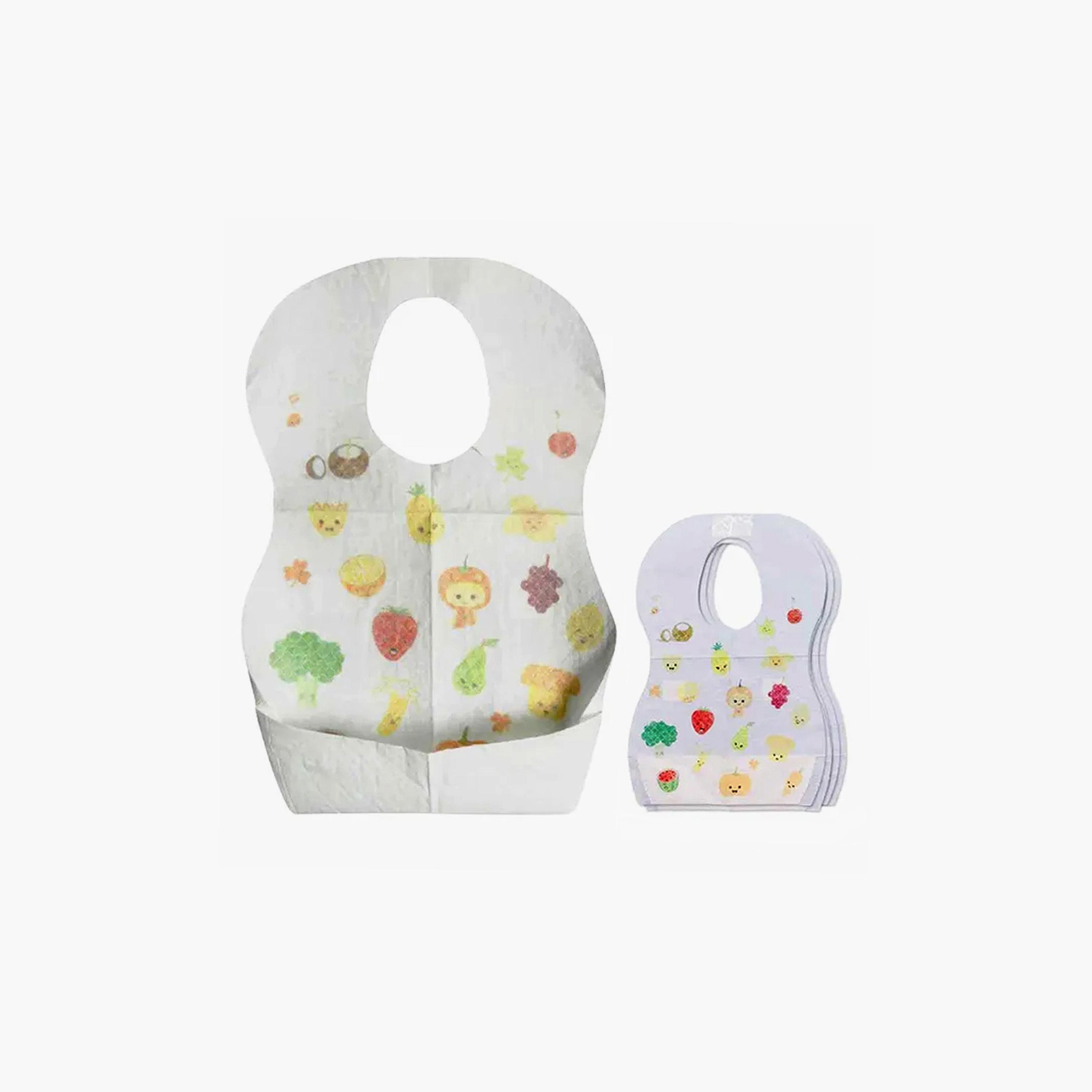 Star Babies 5-Piece Disposable Bibs, Fruits-baby-feeding-bibs-image-1