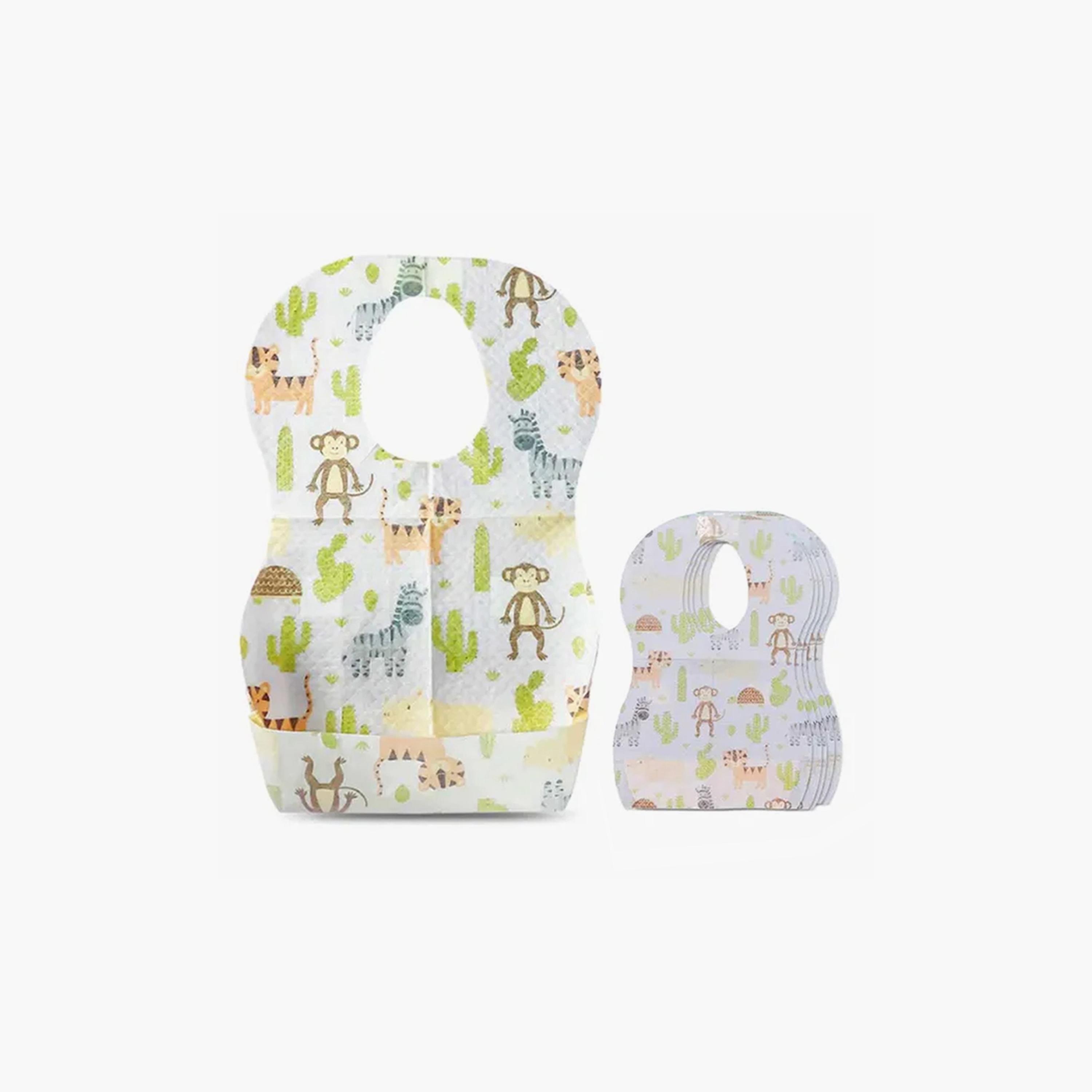 Star Babies 15-Piece Disposable Bibs, Animals-baby-feeding-bibs-image-1