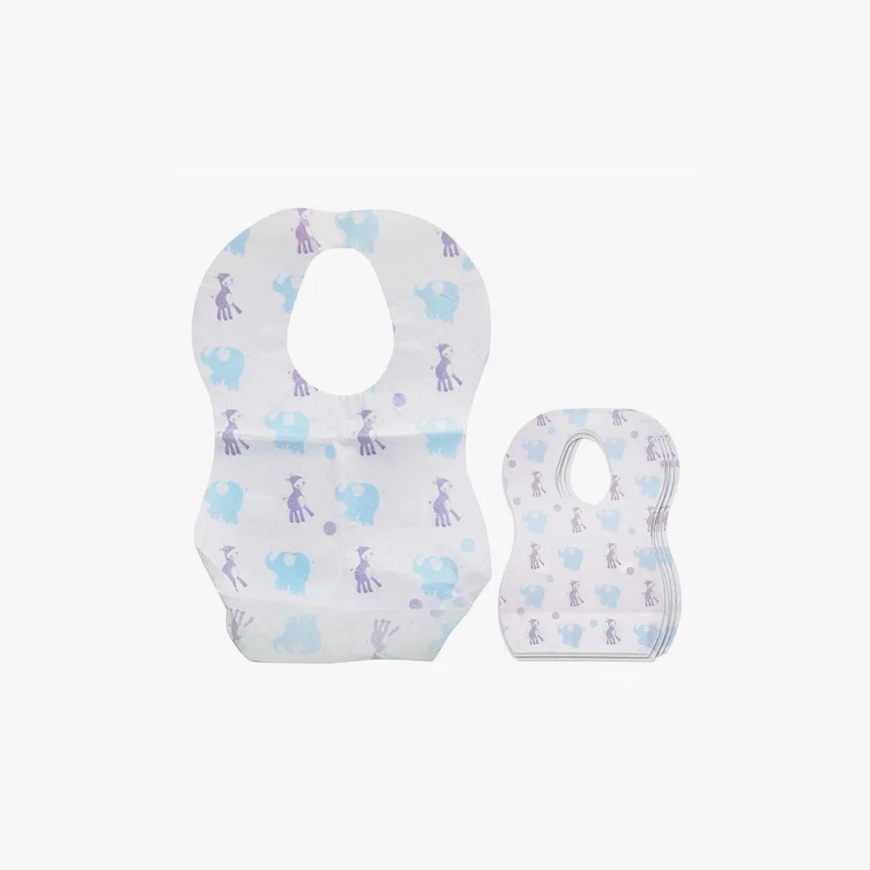 Star Babies 10-Piece Disposable Bibs, Elephants-baby-feeding-bibs-image-1
