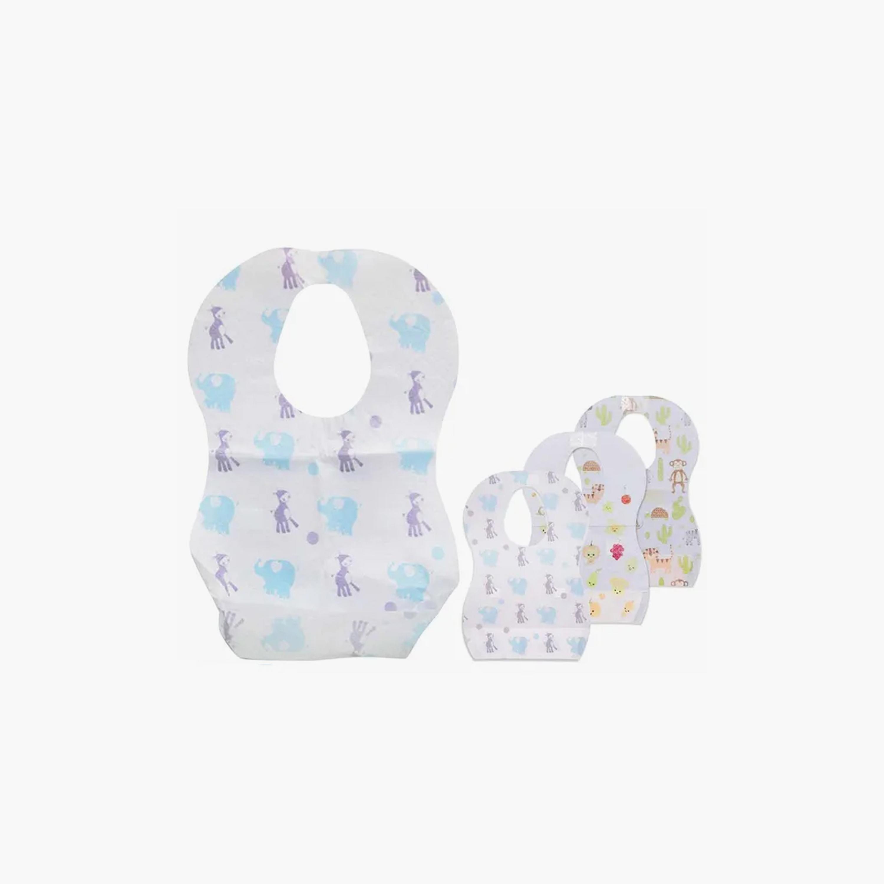 Star Babies 30-Piece Disposable Bibs, Mixed-baby-feeding-bibs-image-1