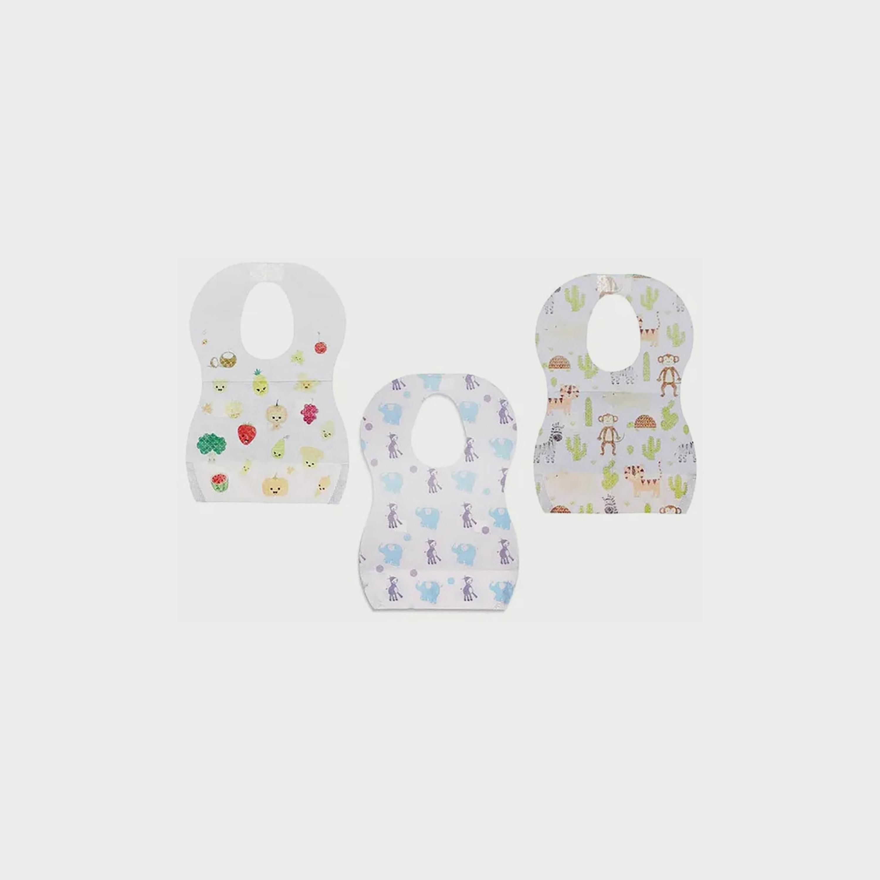 Star Babies 25-Piece Disposable Bibs, Mixed-baby-feeding-bibs-image-2