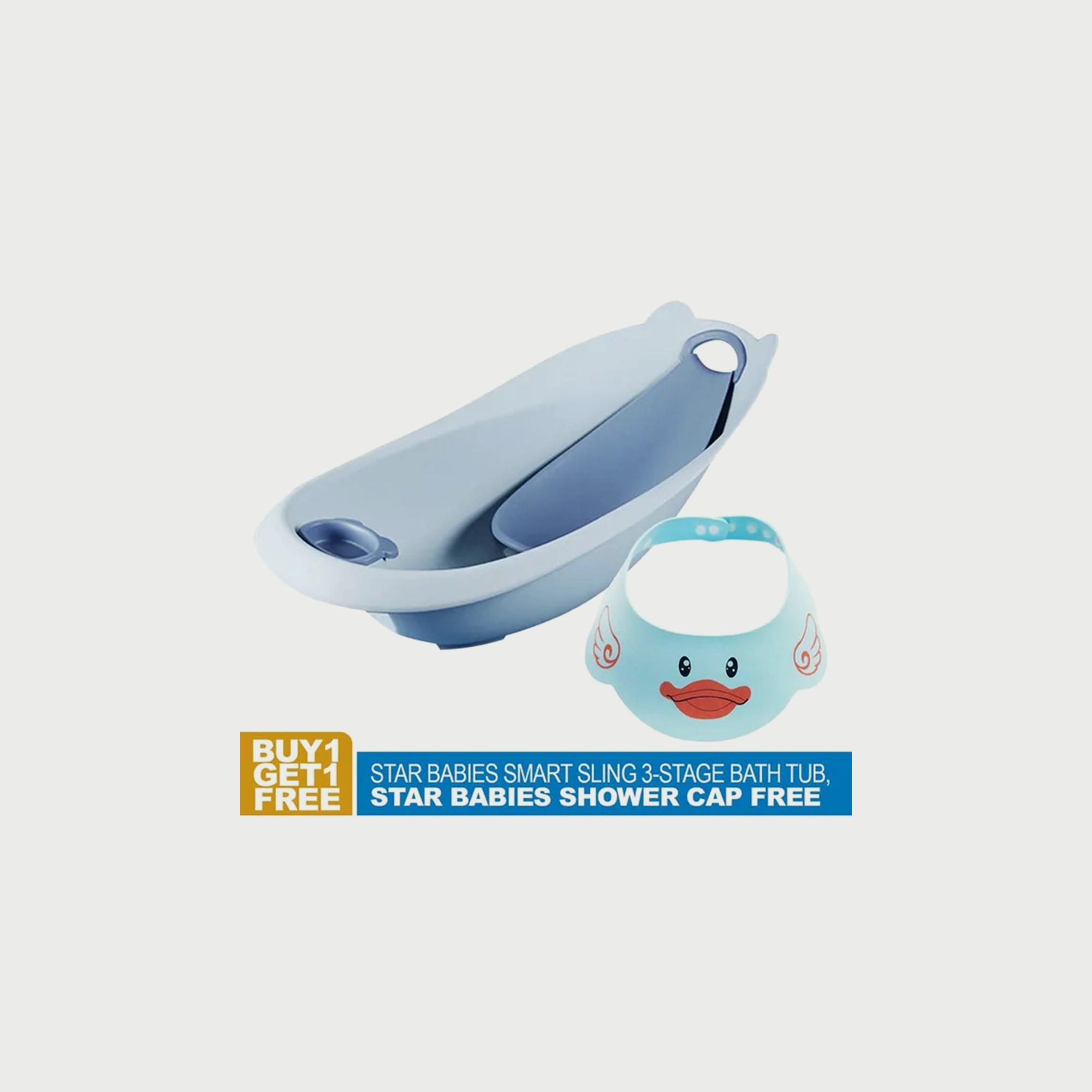 حوض استحمام ذكي مع قبعة استحمام من ستار بيبيز-baby-bathandcare-bathtubs-image-1