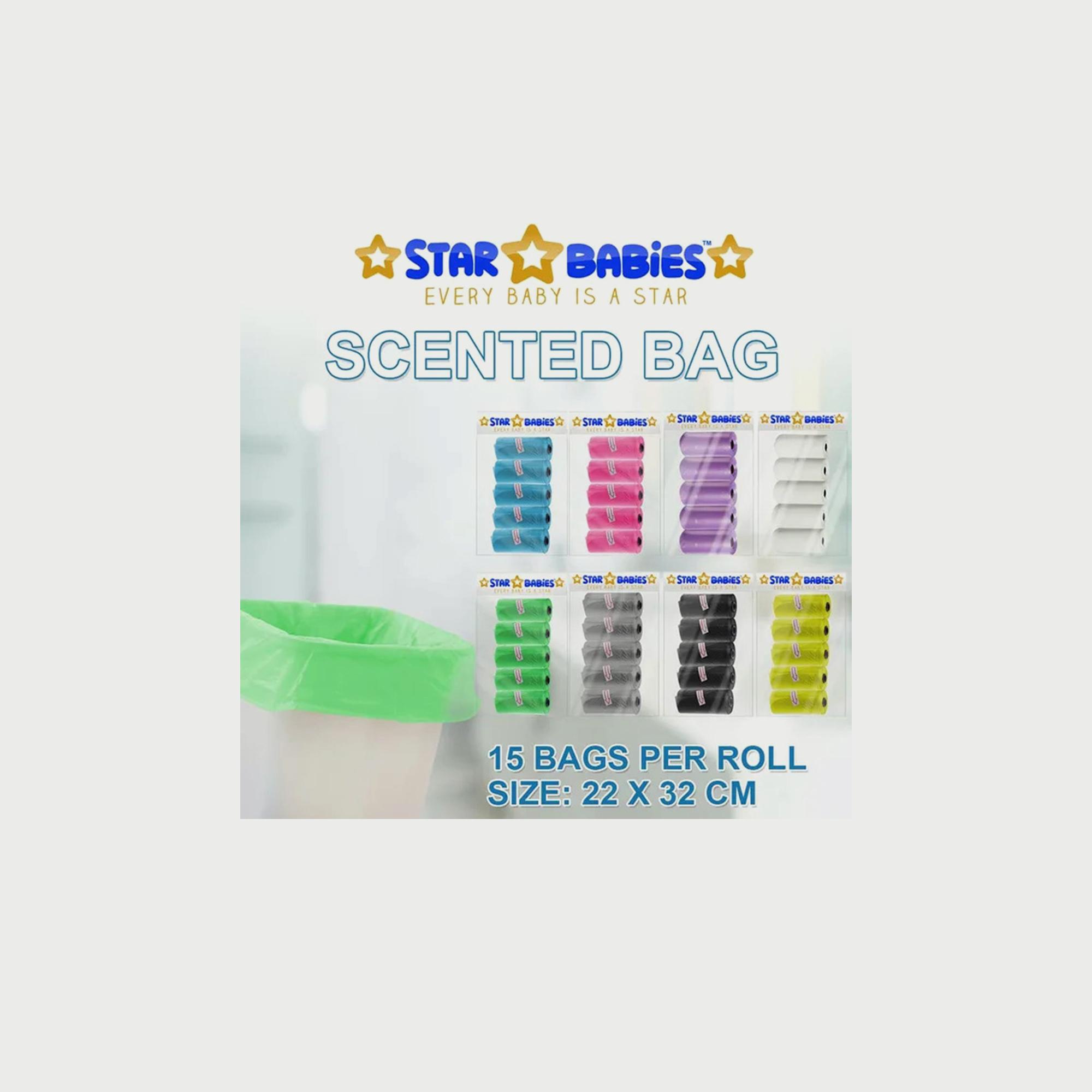 Star Babies Pack of 25 Scented Bags -baby-diapering-binsandrefills-image-4