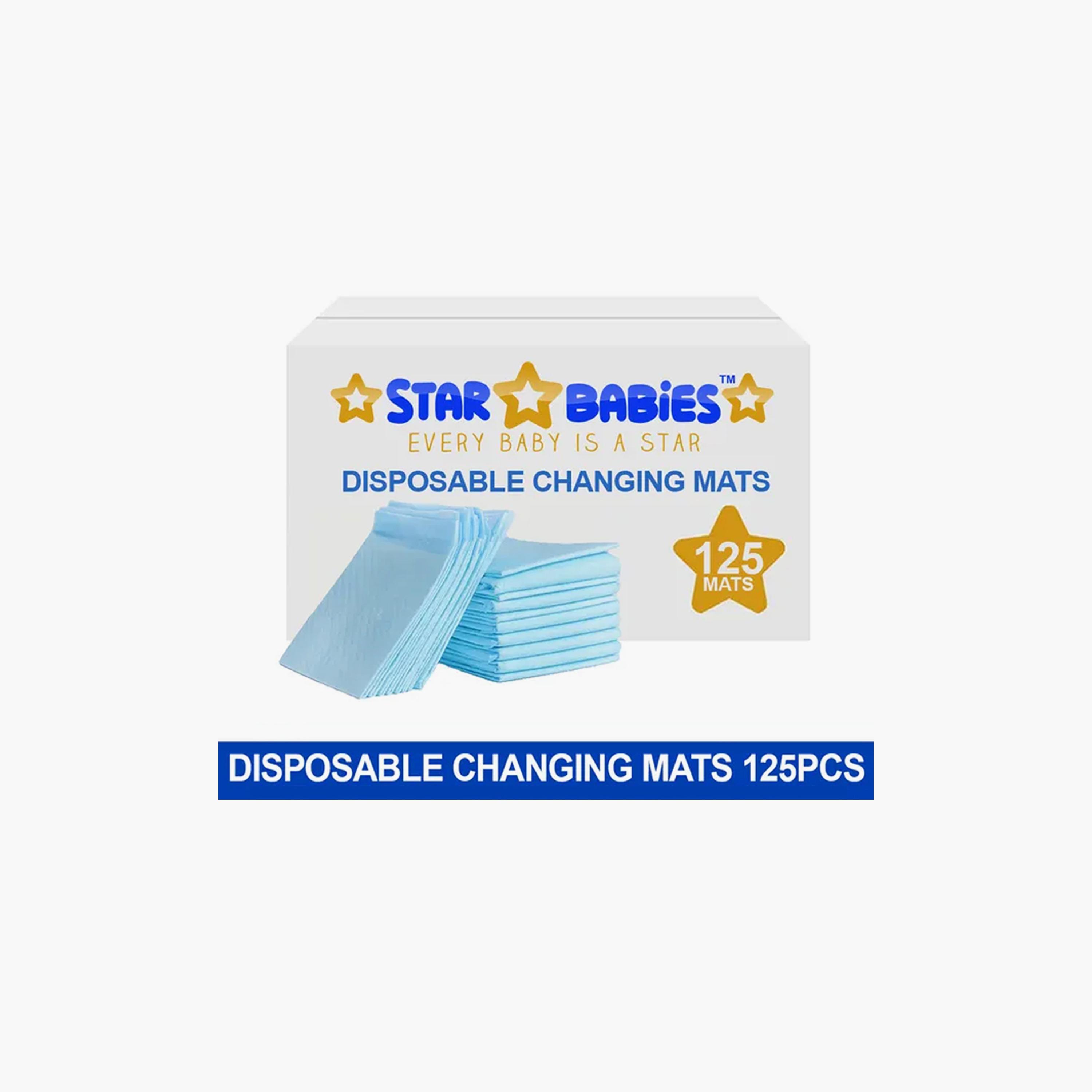 Star Babies 125-Piece Disposable Changing Mats - 45 x 60 cm-baby-diapering-changingmats-image-3