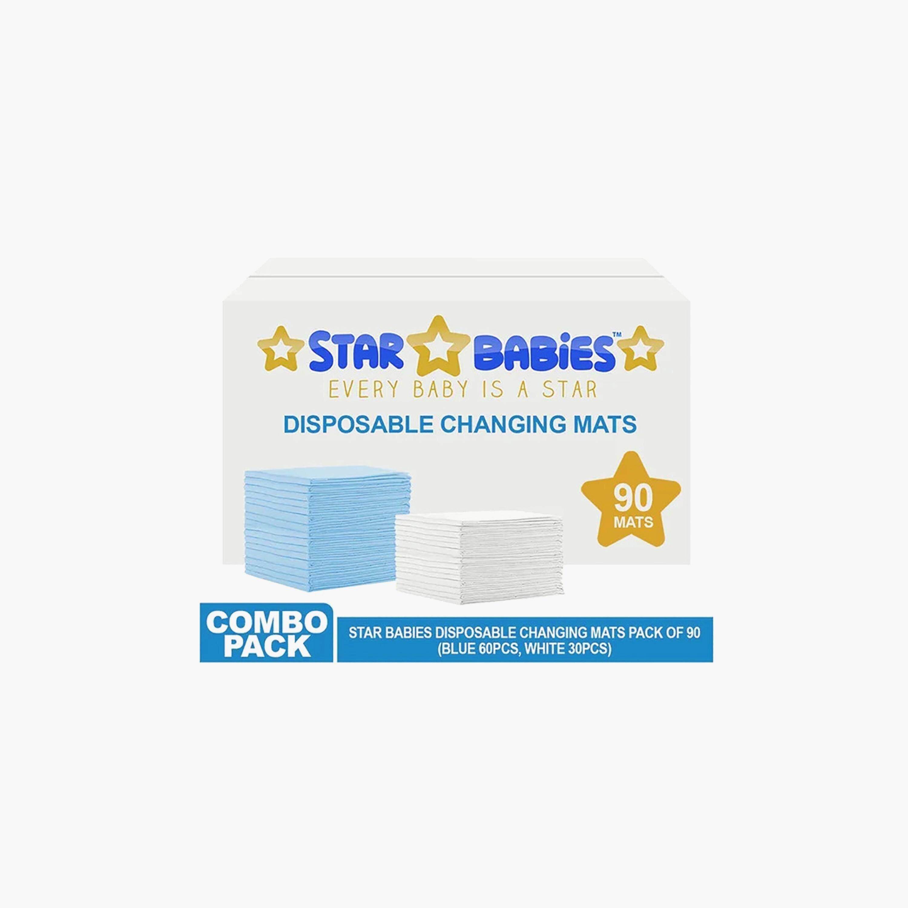 Star Babies 90-Piece Disposable Changing Mats - 45 x 60 cm-baby-diapering-changingmats-image-3