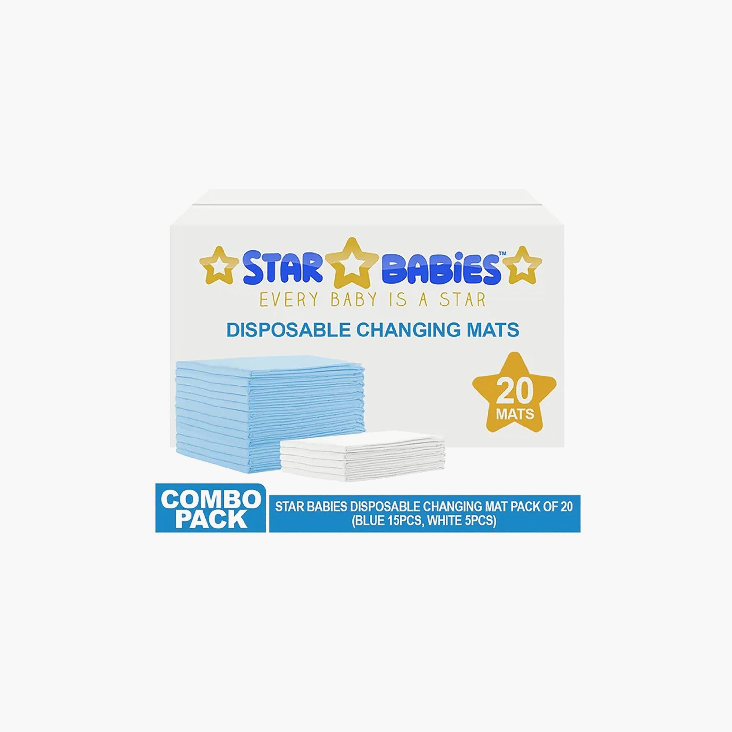 Star Babies 20-Piece Disposable Changing Mats - 45 x 60 cm-baby-diapering-changingmats-image-3