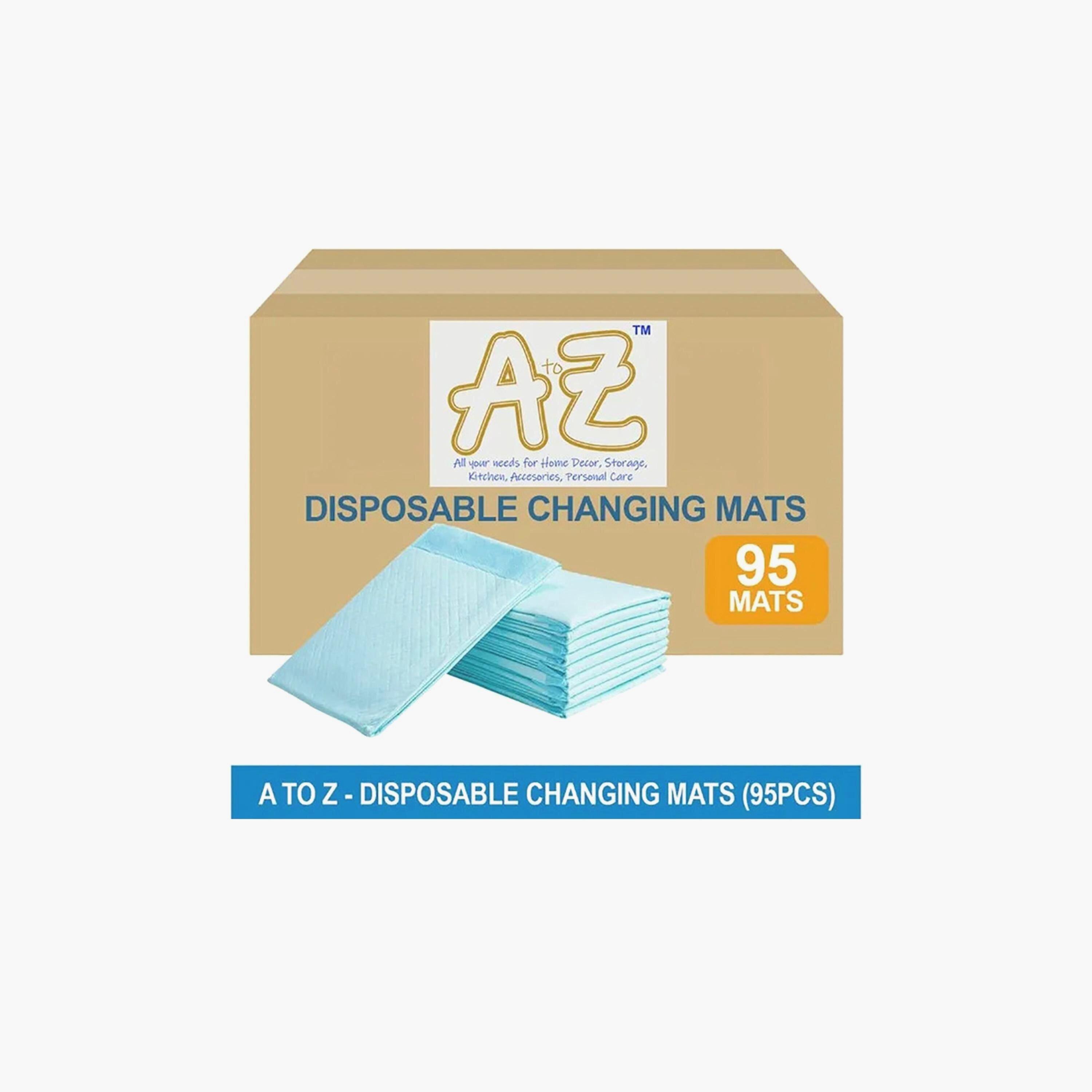 Star Babies 95-Piece A to Z Disposable Changing Mats - 45 x 60 cm- Blue-baby-diapering-changingmats-image-3
