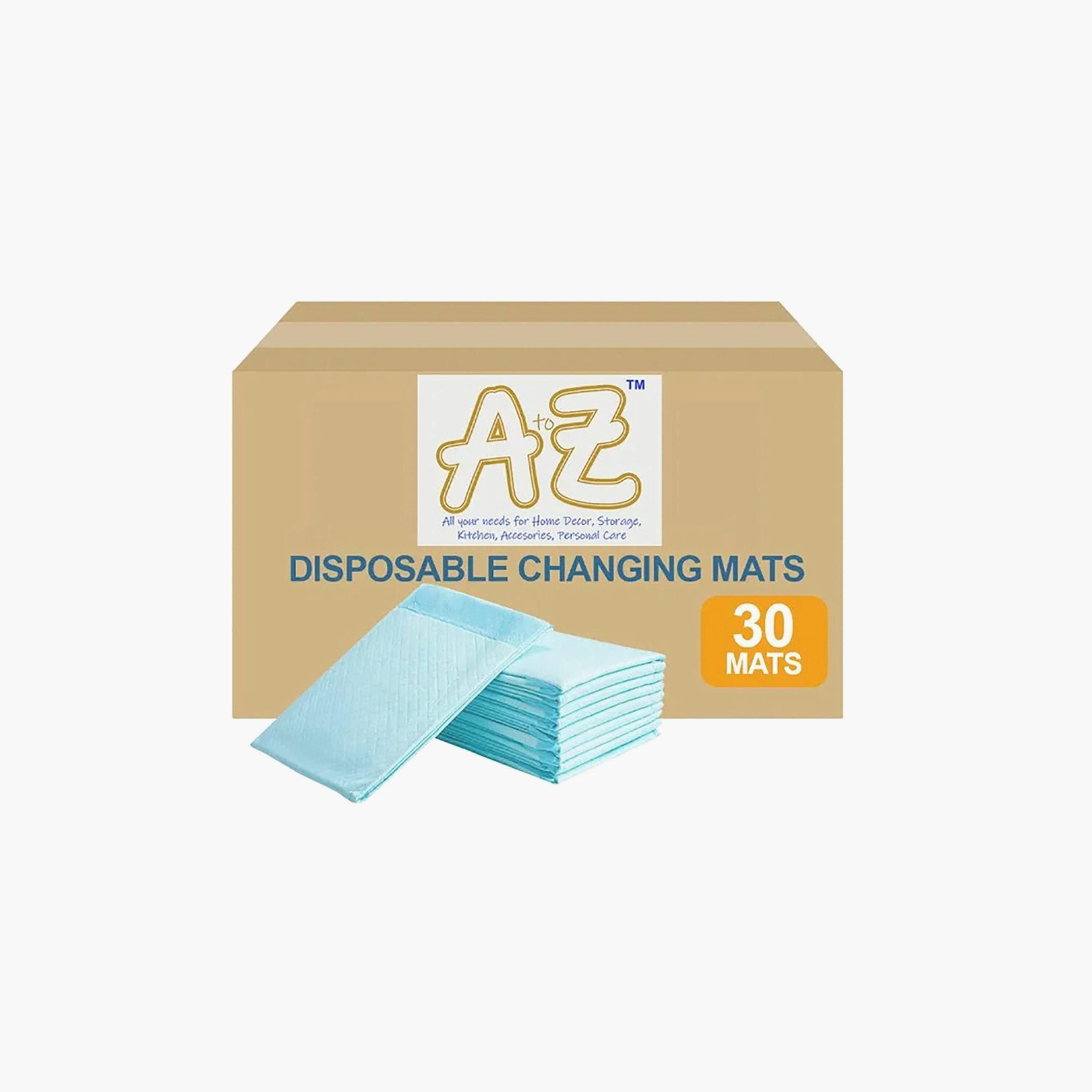 Star Babies 30-Piece A to Z Disposable Changing Mats - 45 x 60 cm- Blue-baby-diapering-changingmats-image-2