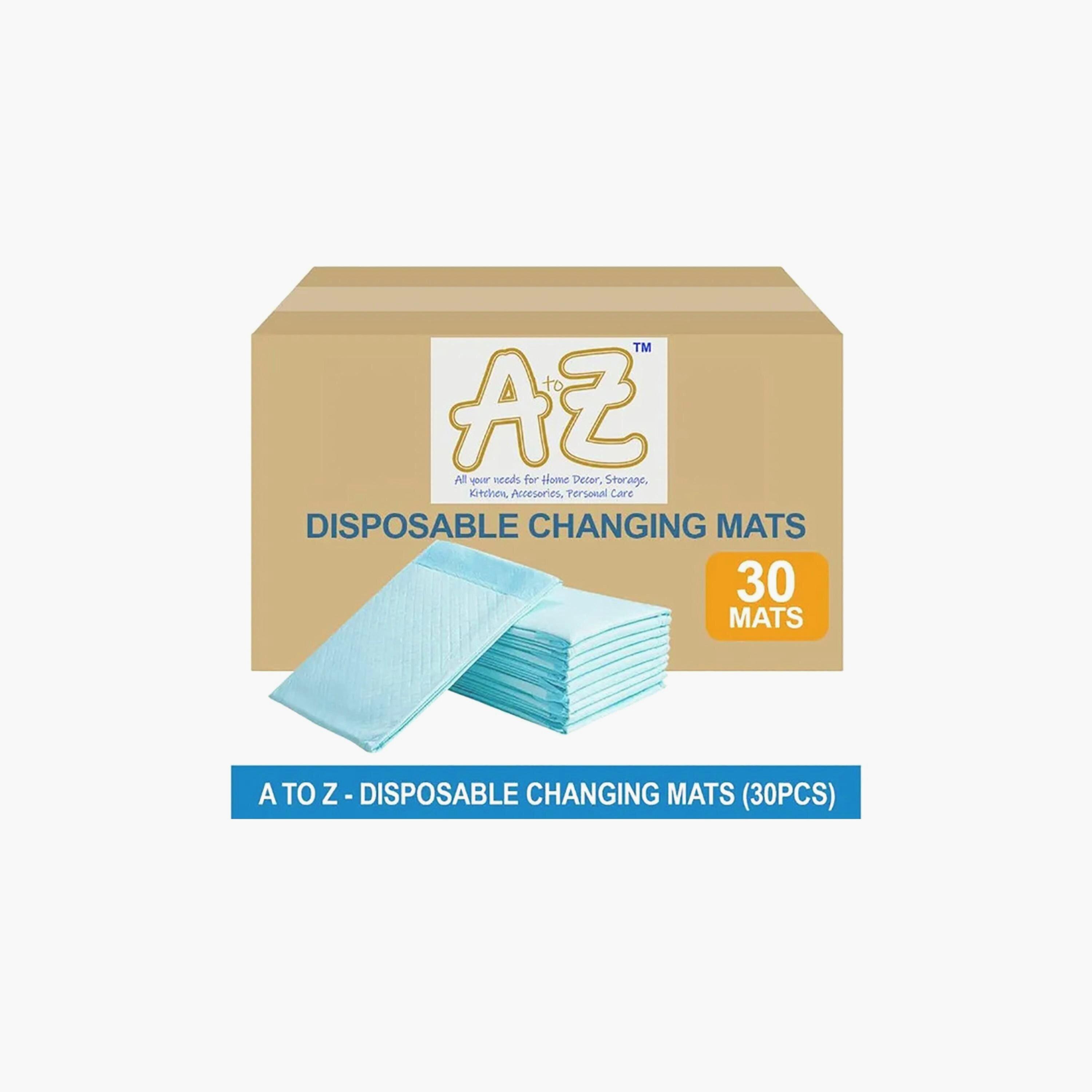 Star Babies 30-Piece A to Z Disposable Changing Mats - 45 x 60 cm- Blue-baby-diapering-changingmats-image-3