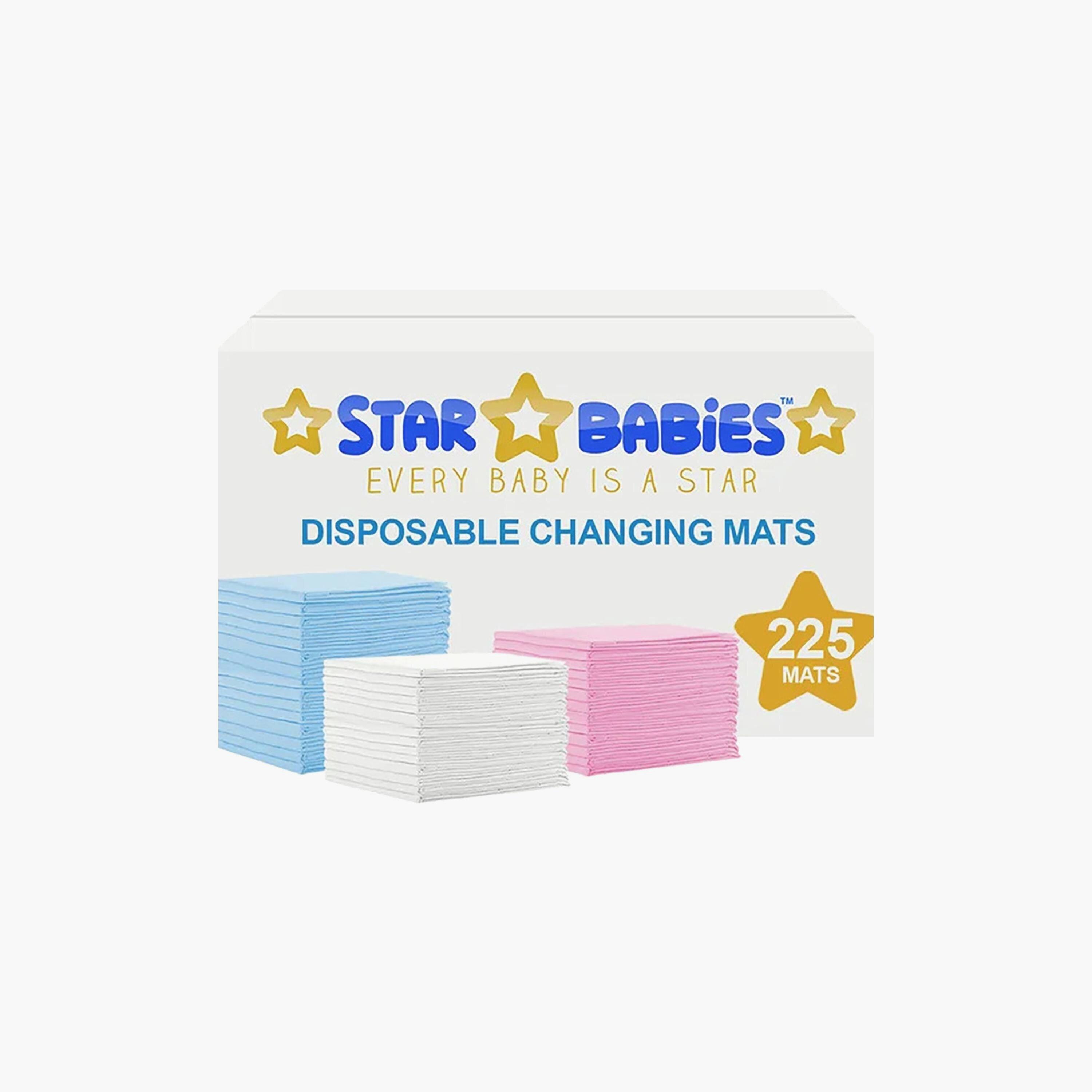 Star Babies 225-Piece Disposable Changing Mats - 45 x 60 cm-baby-diapering-changingmats-image-2