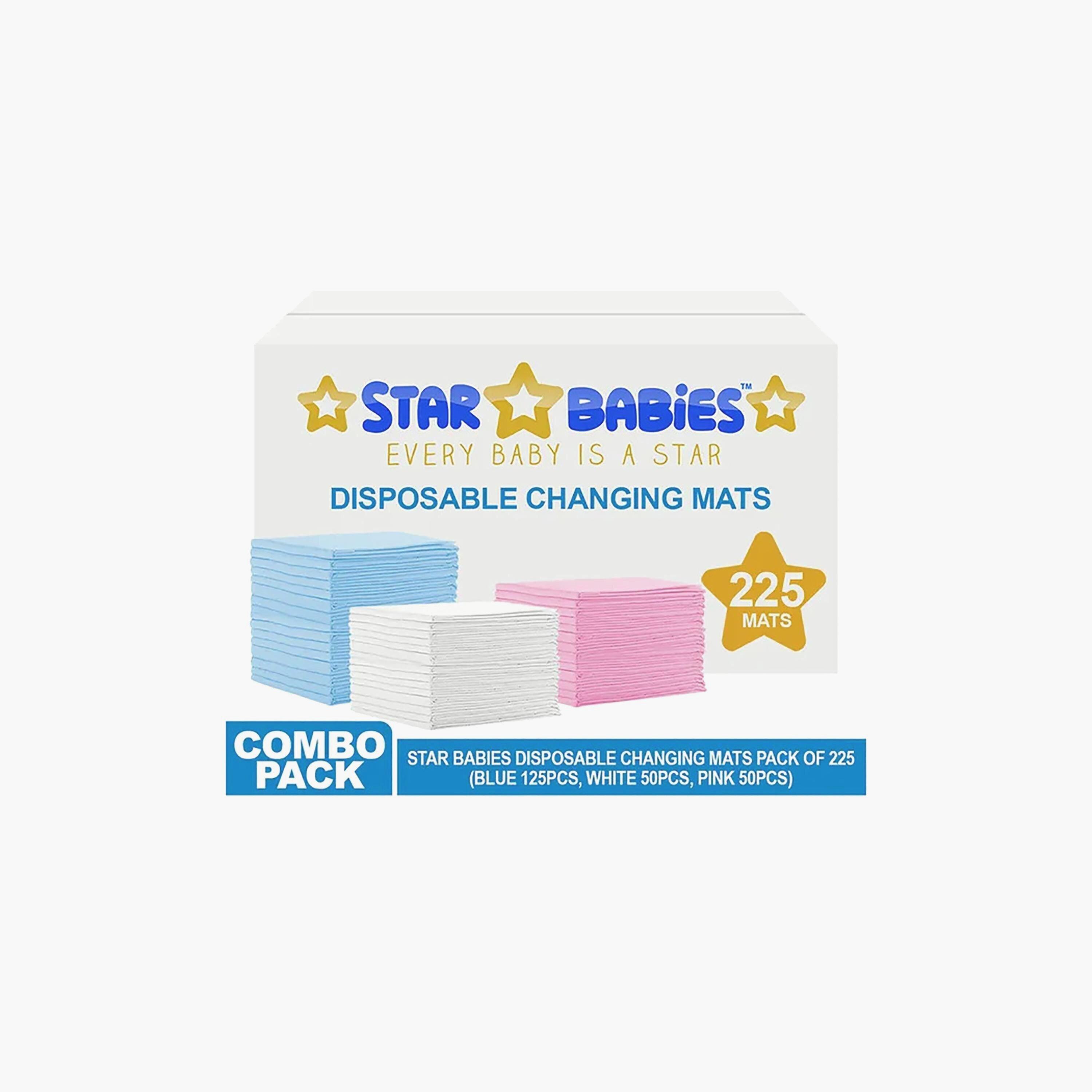 Star Babies 225-Piece Disposable Changing Mats - 45 x 60 cm-baby-diapering-changingmats-image-3