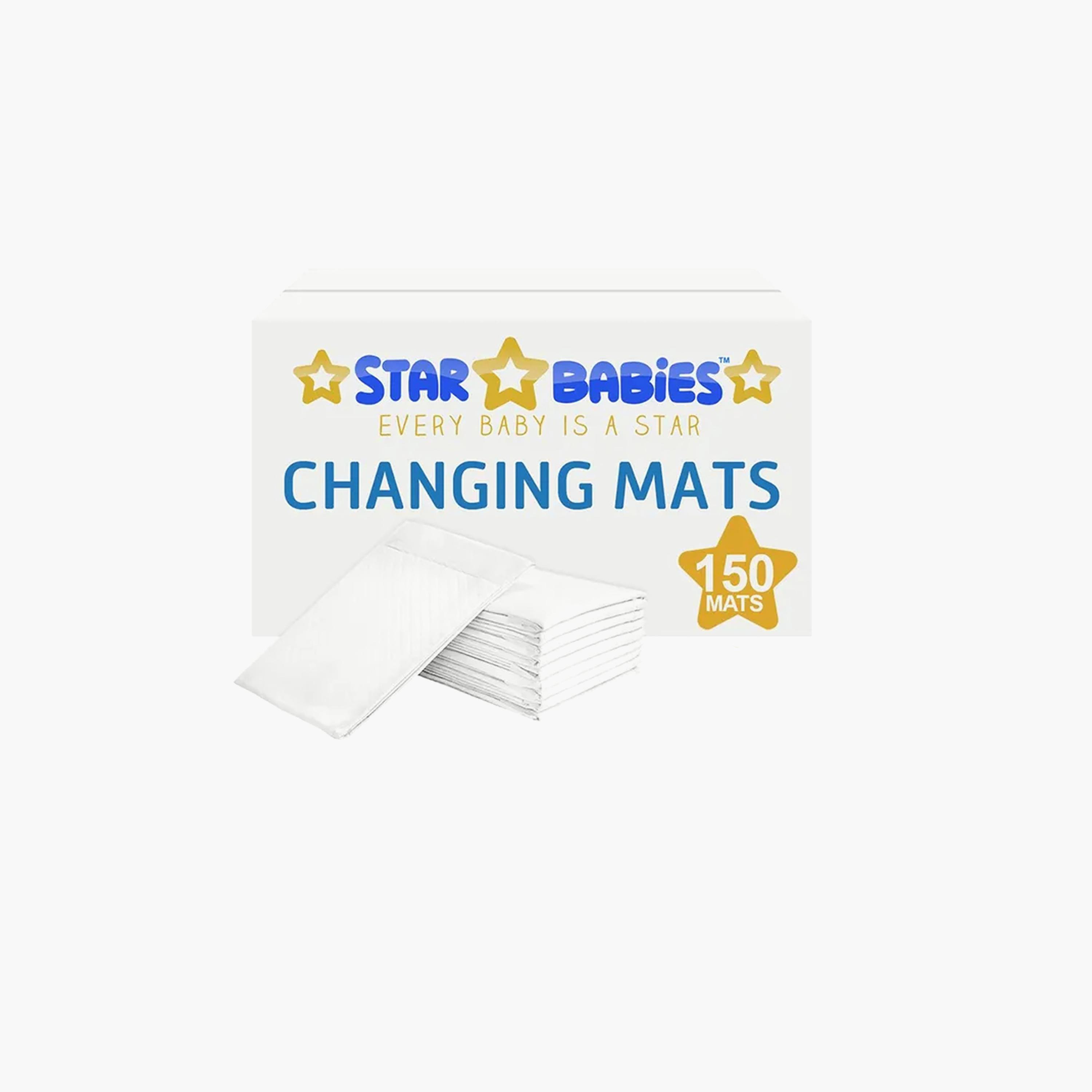 Star Babies 150-Piece Disposable Changing Mats - 45 x 60 cm-baby-diapering-changingmats-image-2