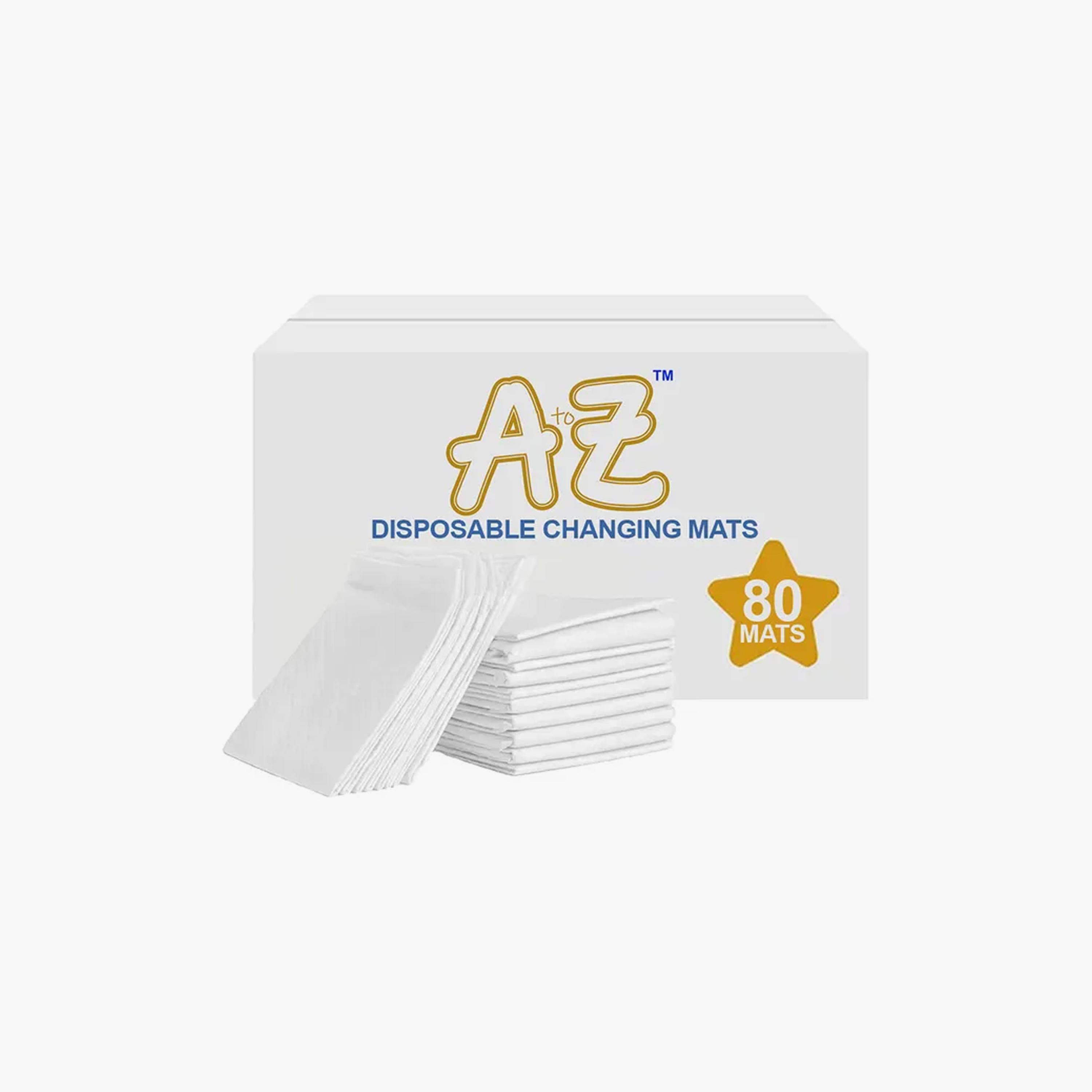 Star Babies 80-Piece A to Z Disposable Changing Mats - 45 x 60 cm- White-baby-diapering-changingmats-image-2
