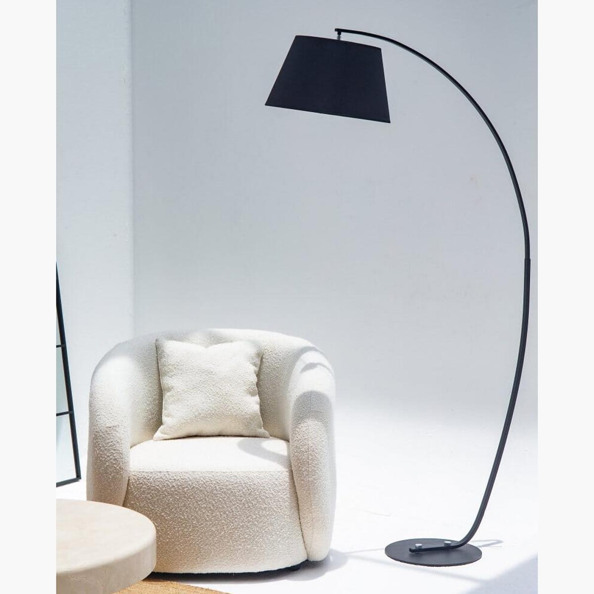 HomeKode Curve Metal Floor Lamp - 195 cm