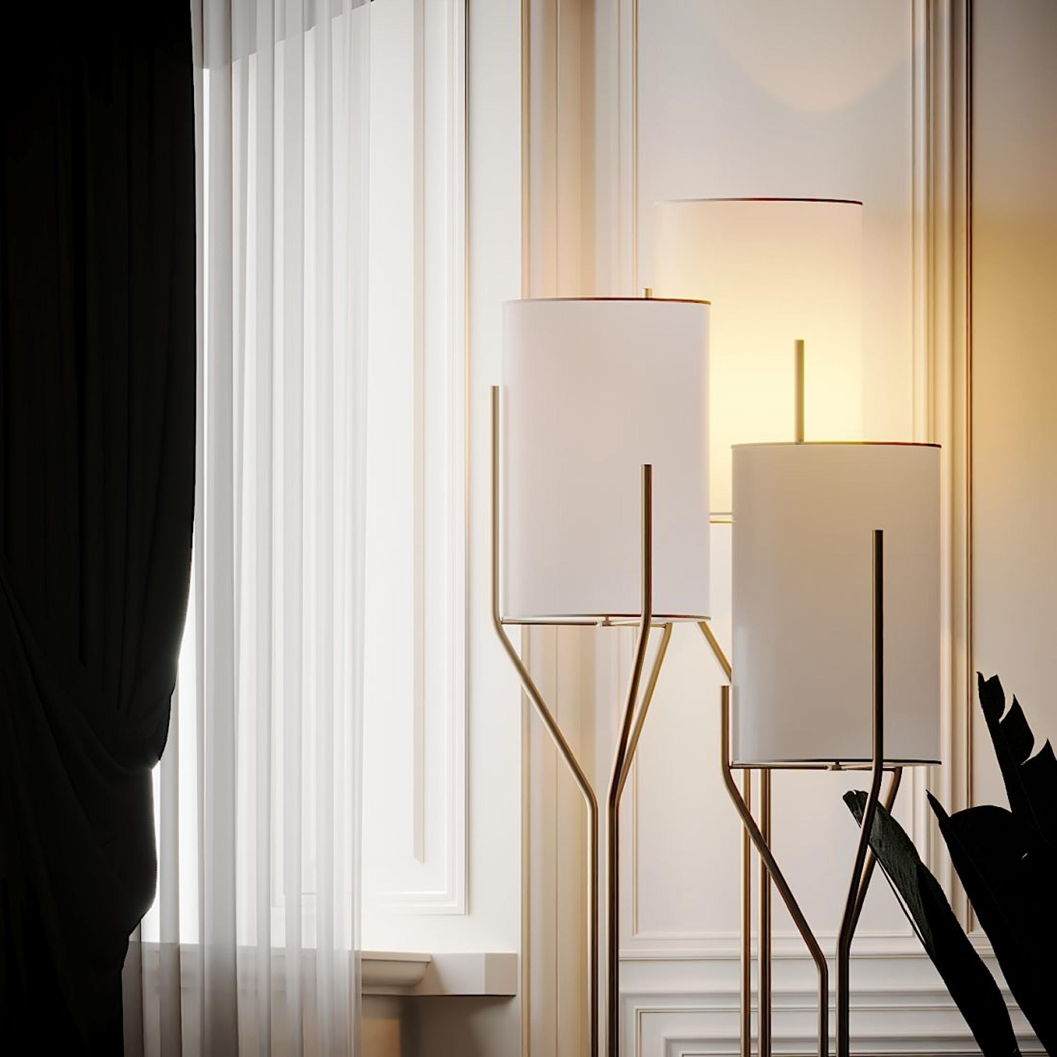 HomeKode Elegant Metal Floor Lamp - 138 cm