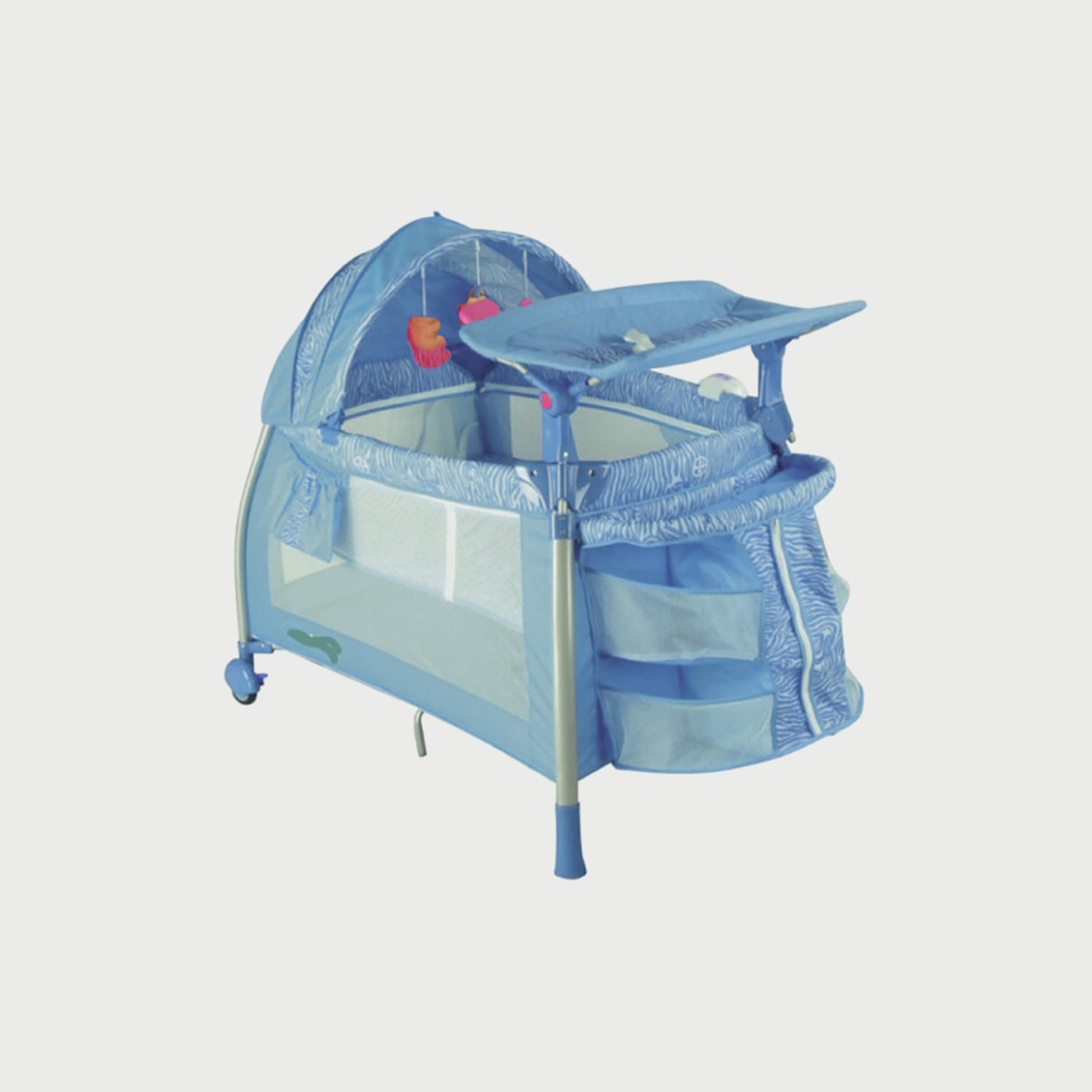 Babylove Playpen & Bassinet With Mosquito Net-baby-nursery-furniture-cribsandbeds-bassinets-image-1