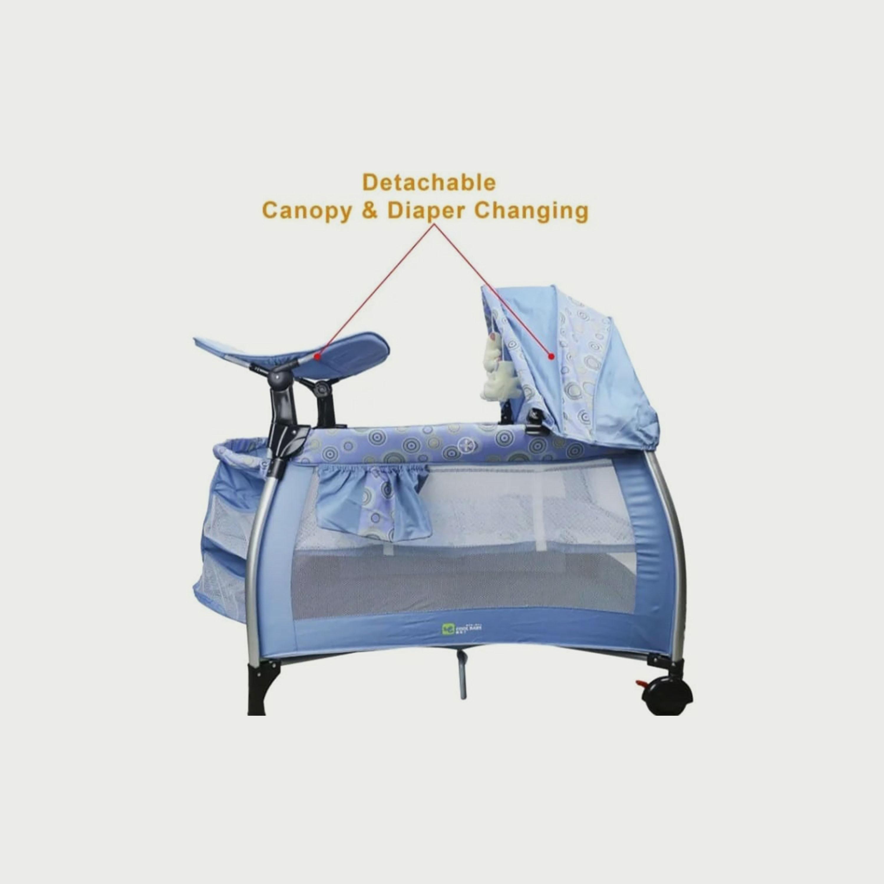 Babylove Playpen & Bassinet With Mosquito Net-baby-nursery-furniture-cribsandbeds-bassinets-image-5
