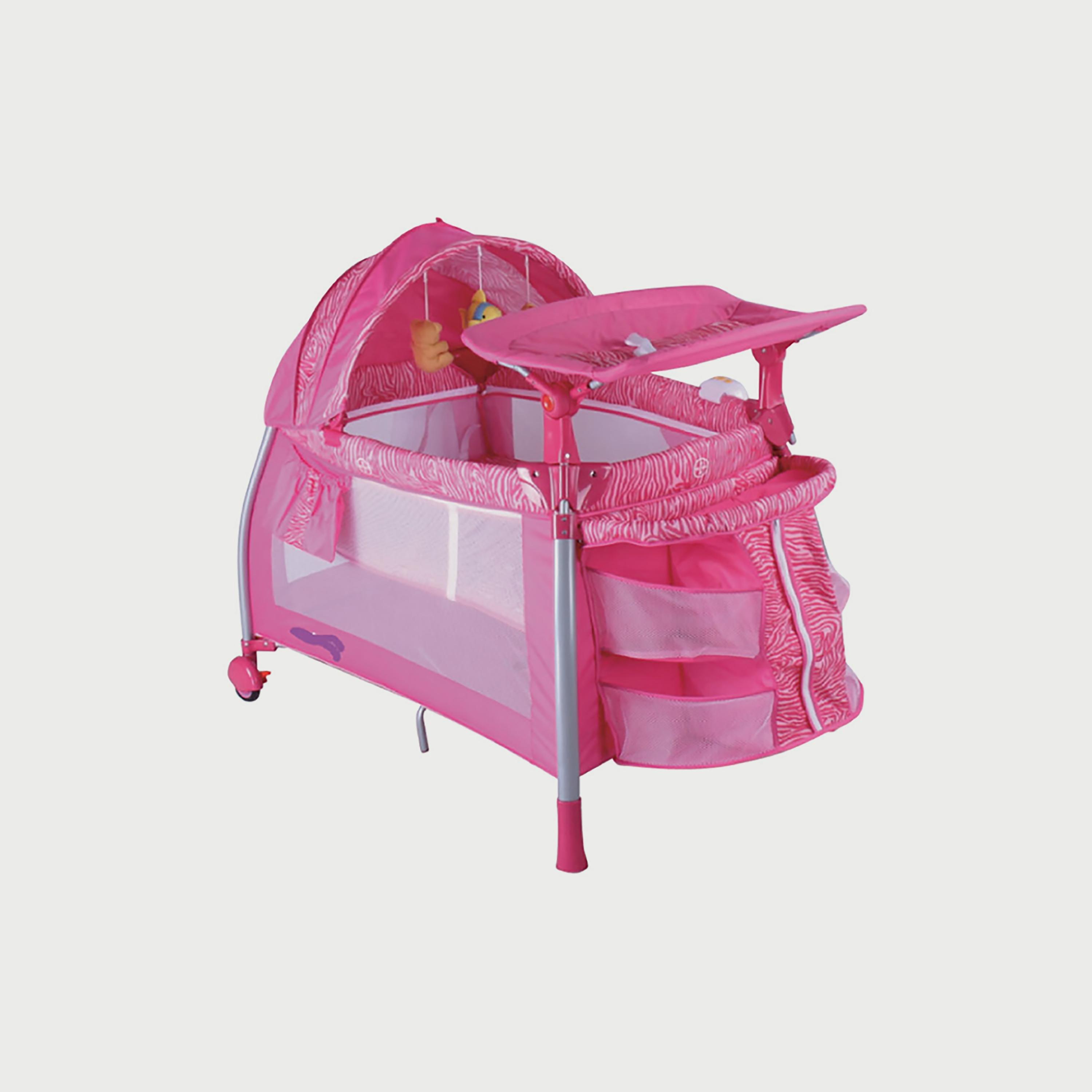 Babylove Playpen & Bassinet With Mosquito Net-baby-nursery-furniture-cribsandbeds-bassinets-image-1