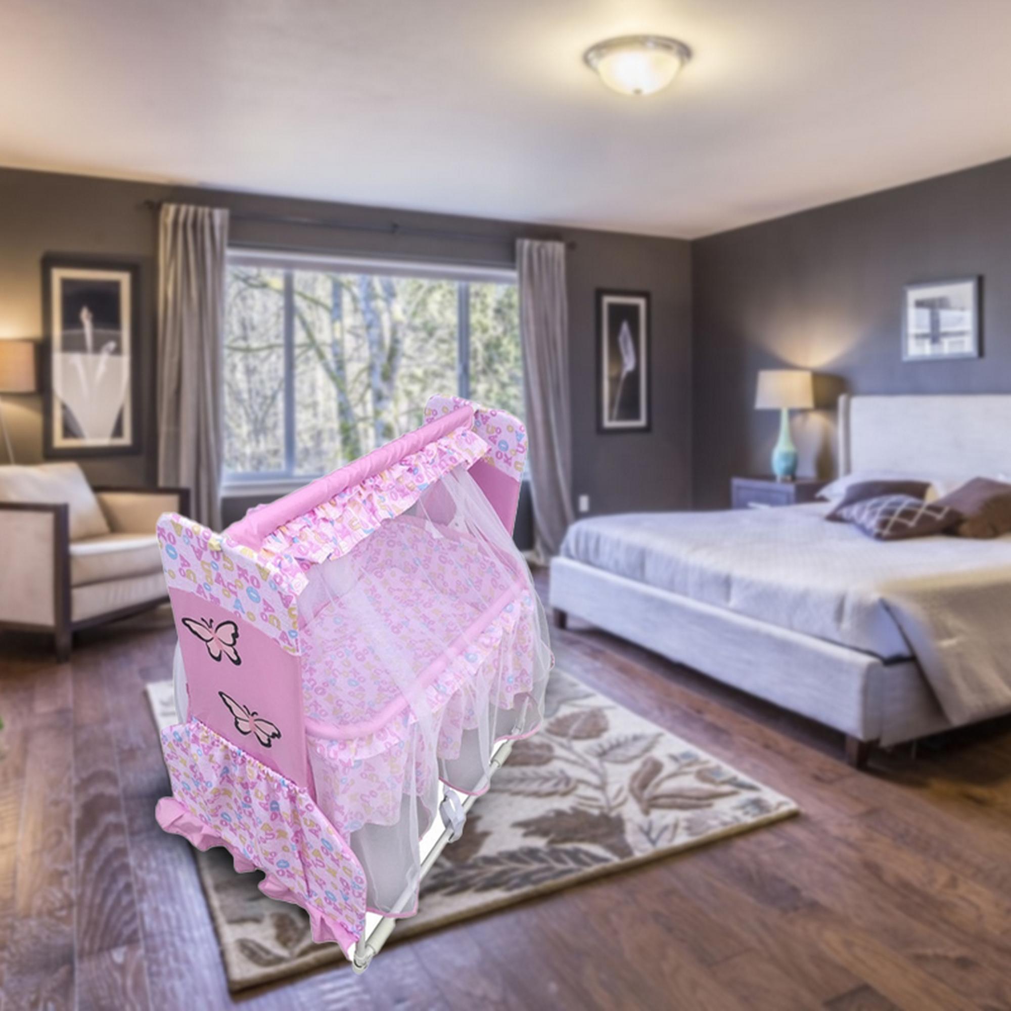 سرير رضّع مع ناموسية من بيبي لوف-baby-nursery-furniture-cribsandbeds-bassinets-image-3