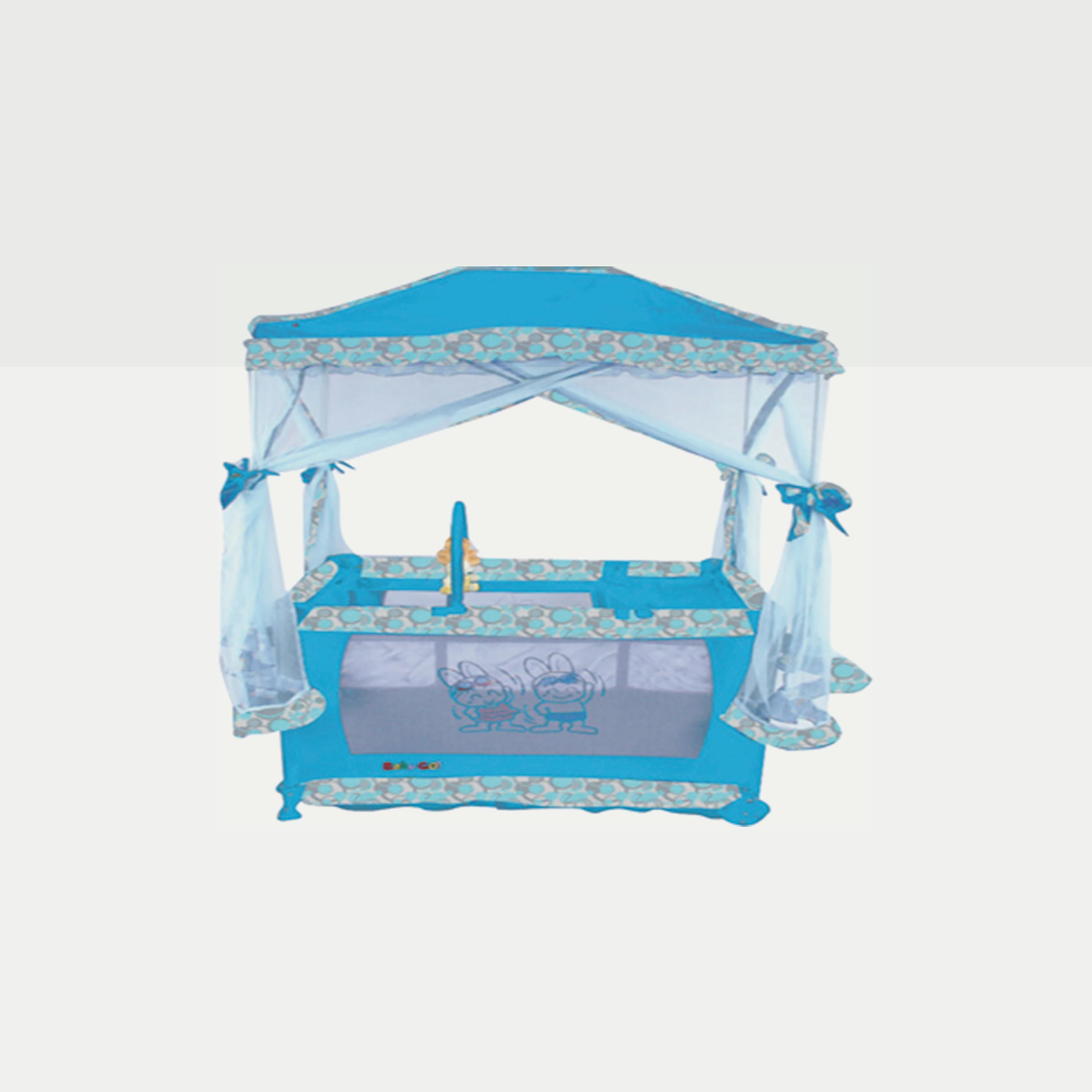 Babylove Playpen & Bassinet With Mosquito Net-baby-nursery-furniture-cribsandbeds-bassinets-image-1