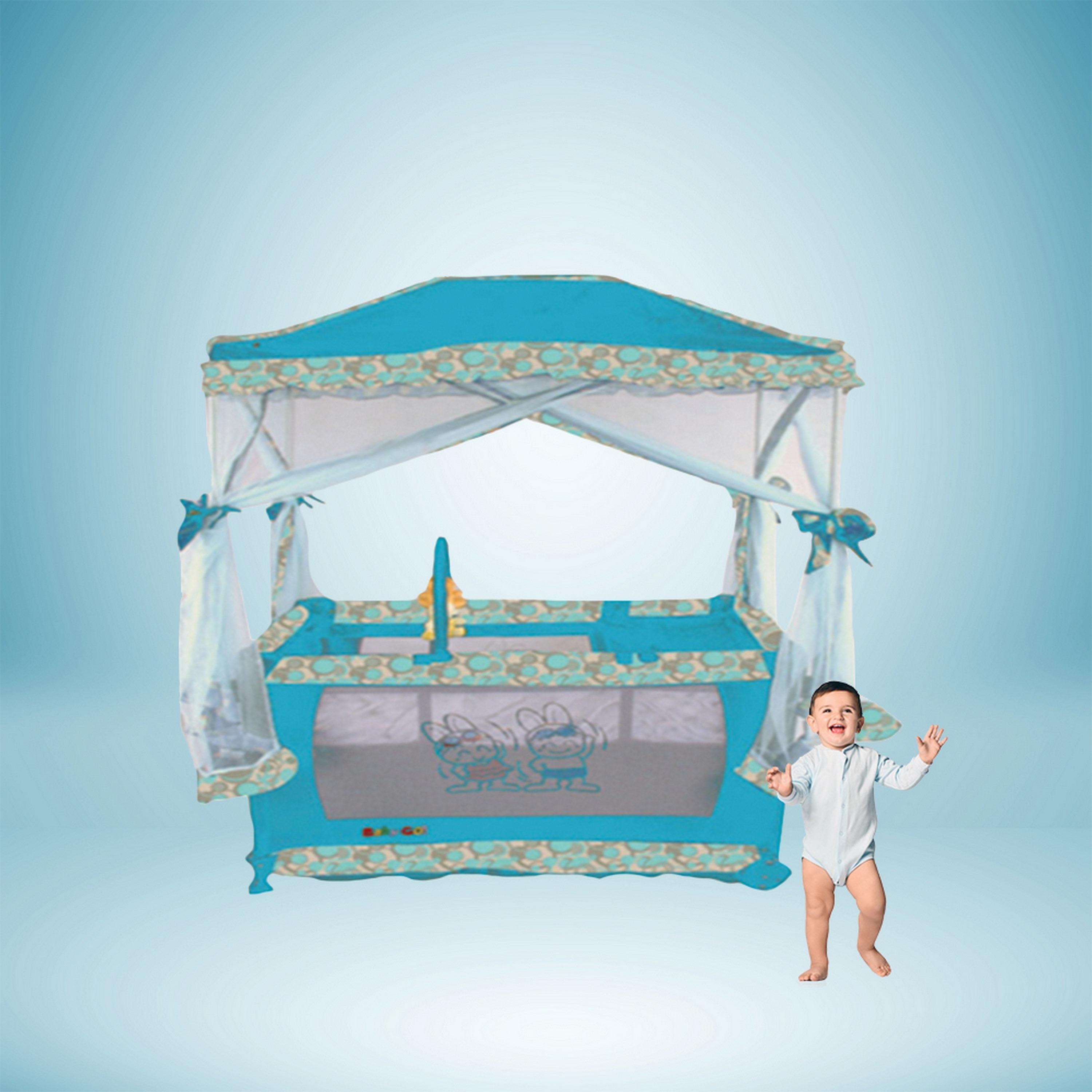 Babylove Playpen & Bassinet With Mosquito Net-baby-nursery-furniture-cribsandbeds-bassinets-image-2