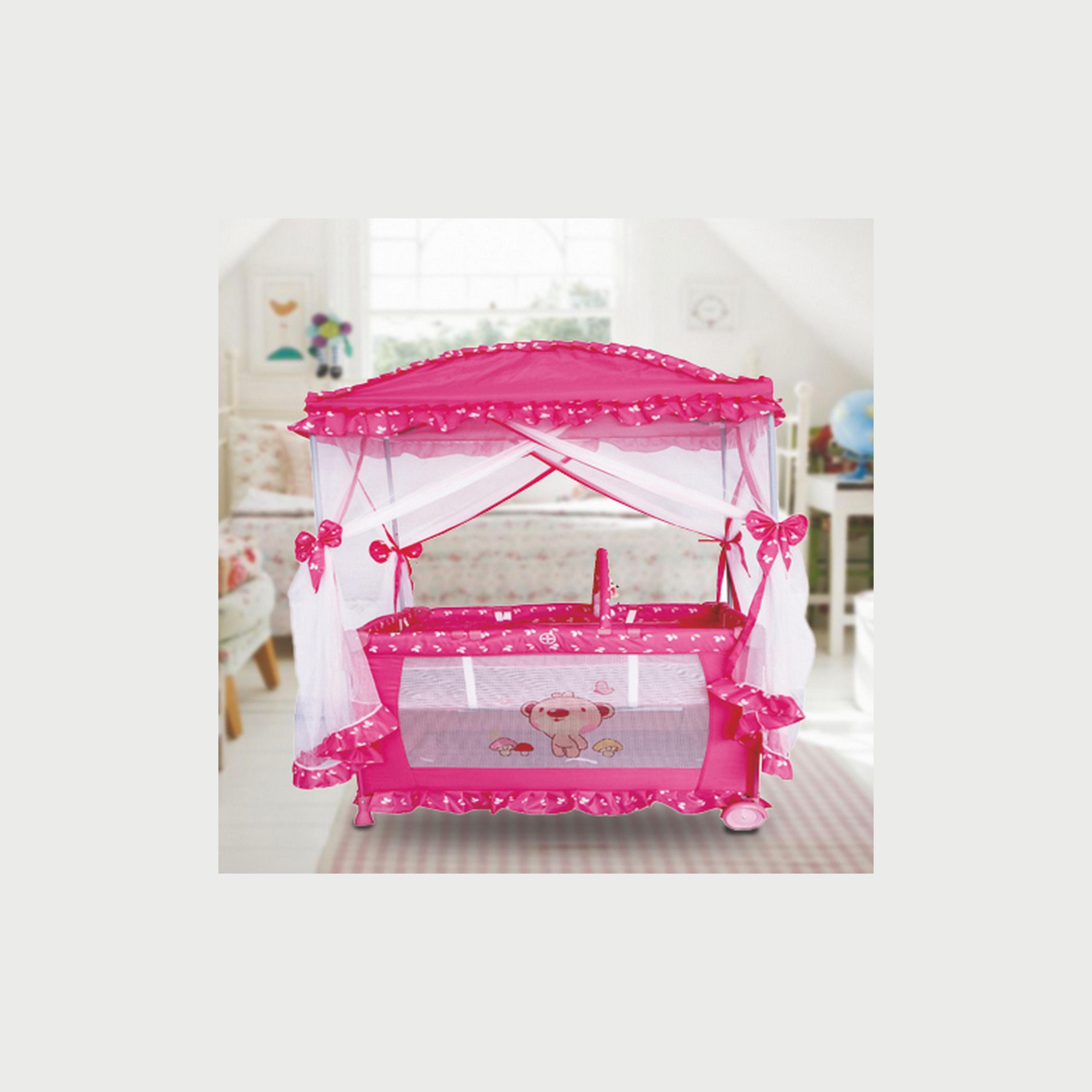 Babylove Playpen & Bassinet With Mosquito Net-baby-nursery-furniture-cribsandbeds-bassinets-image-2