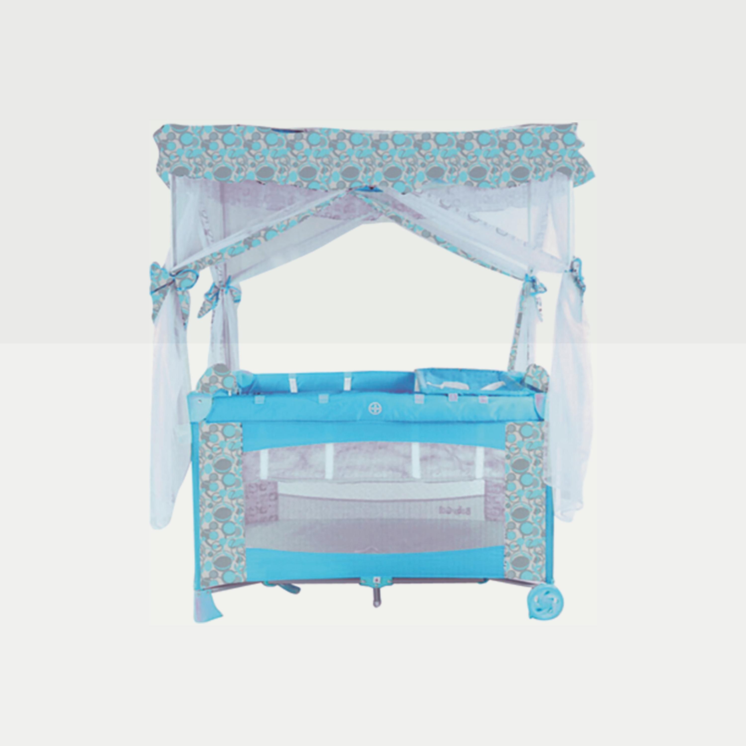 Babylove Playpen & Bassinet With Mosquito Net-baby-nursery-furniture-cribsandbeds-bassinets-image-1