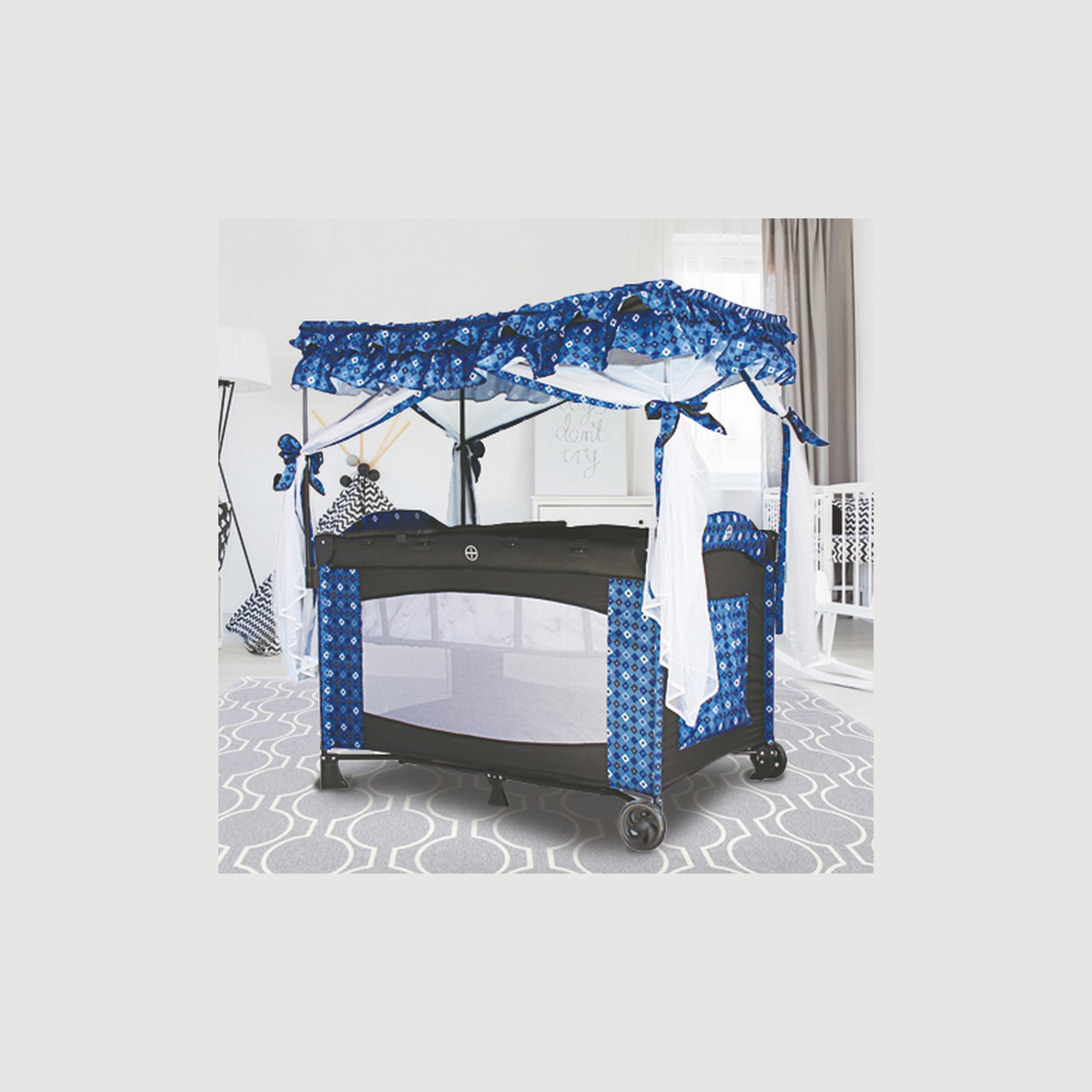 Babylove Playpen & Bassinet With Mosquito Net-baby-nursery-furniture-cribsandbeds-bassinets-image-2
