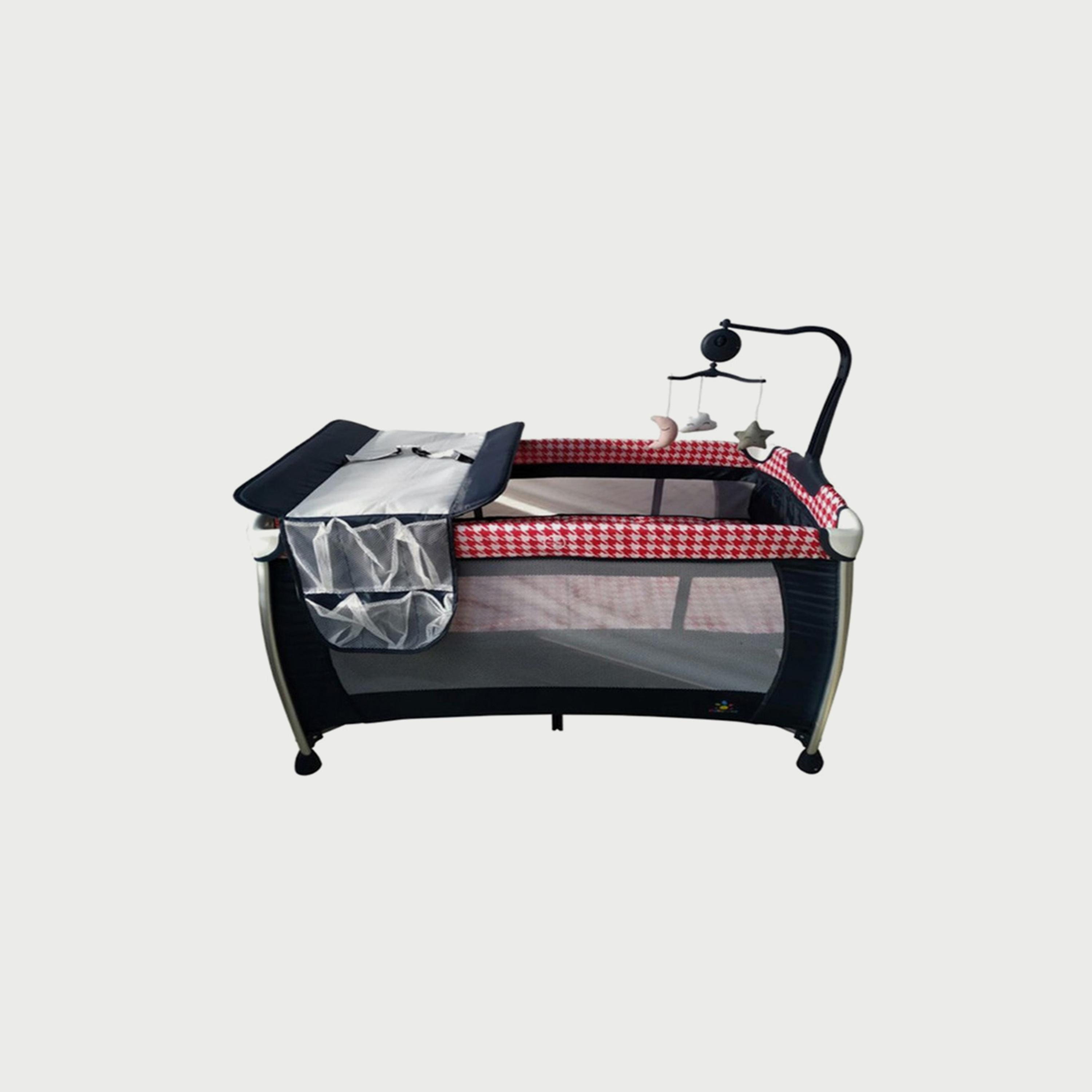 Babylove Playpen & Bassinet with Two Layers and Toys-baby-gear-travelcots-image-1