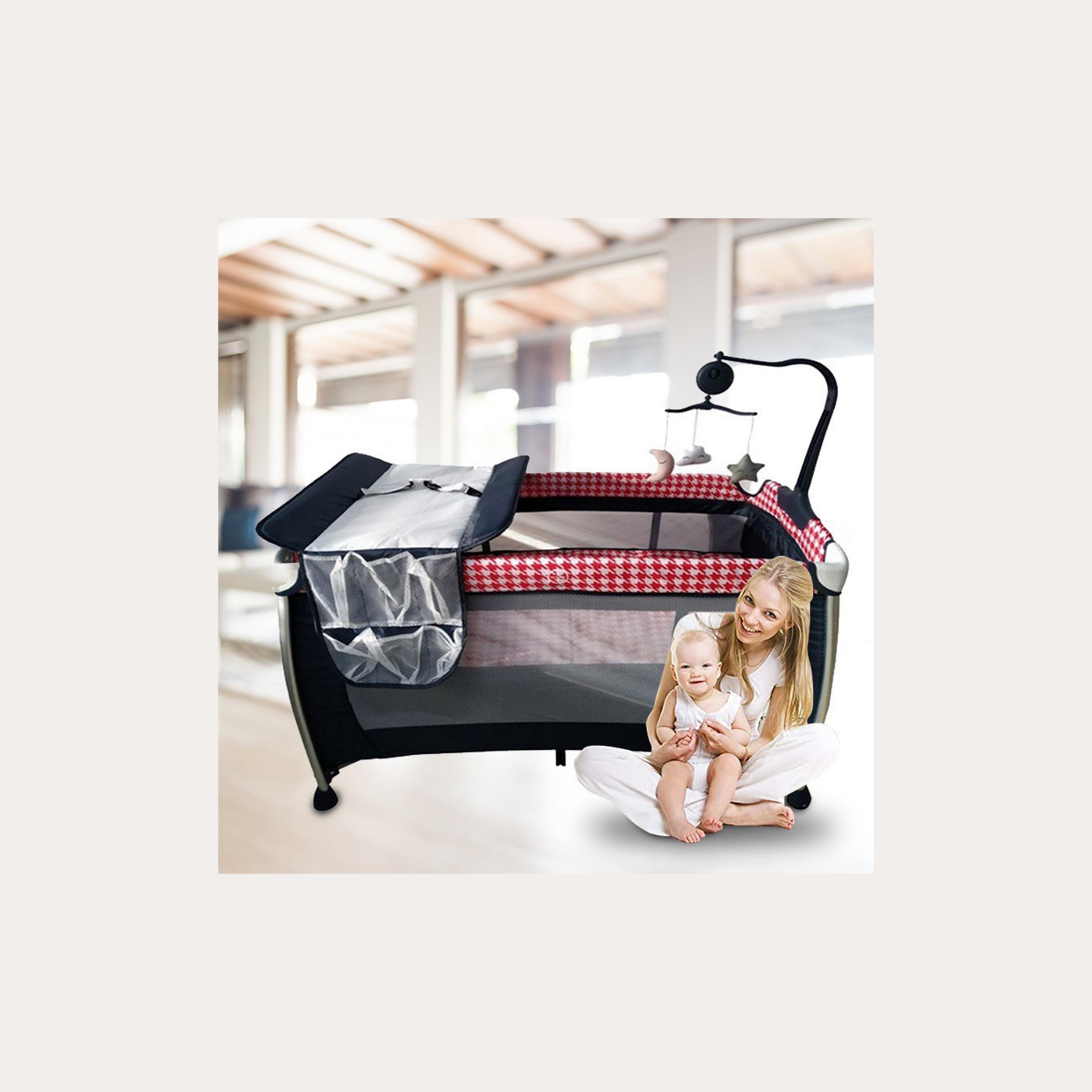 Babylove Playpen & Bassinet with Two Layers and Toys-baby-gear-travelcots-image-3