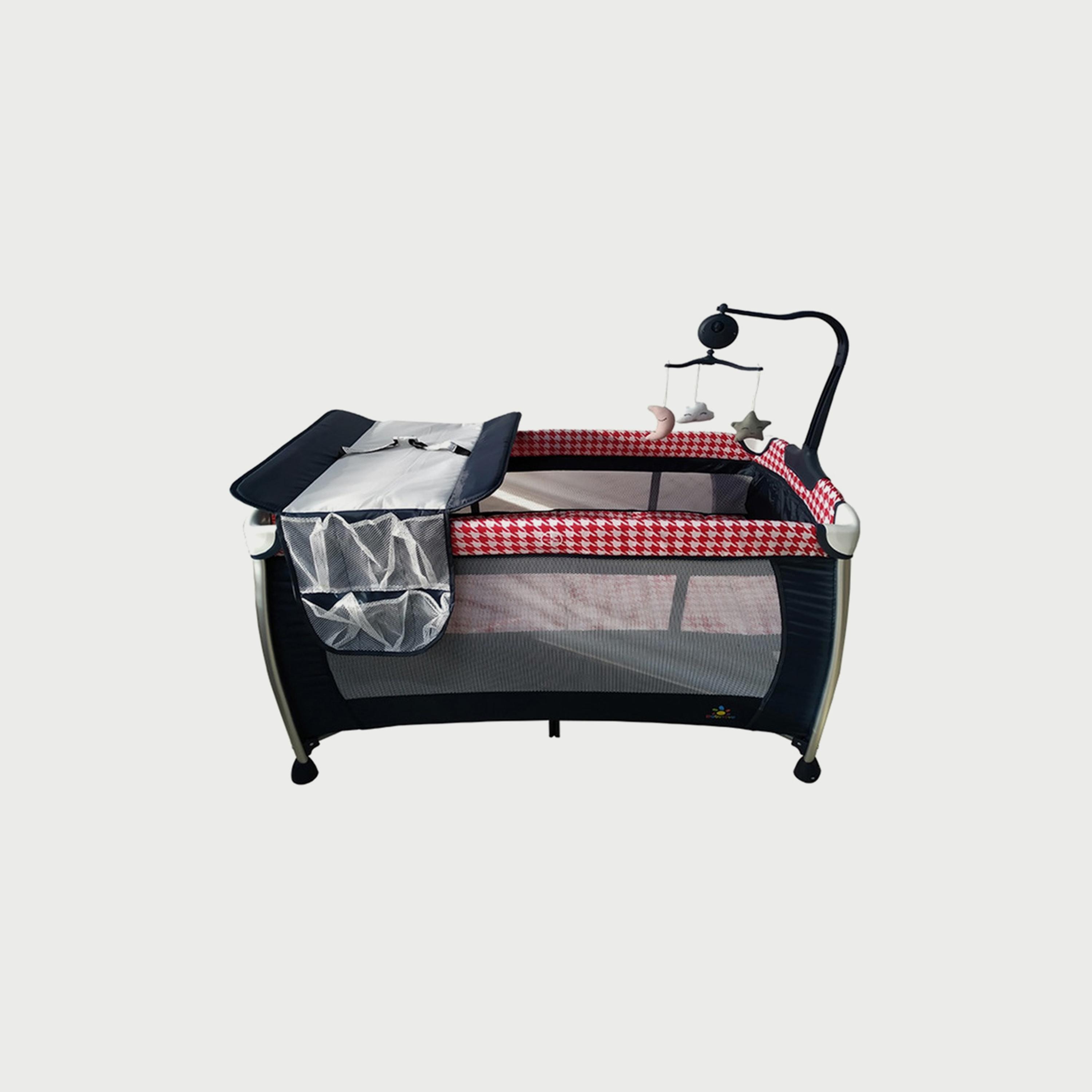 Babylove Playpen & Bassinet with Two Layers and Toys-baby-gear-travelcots-image-5