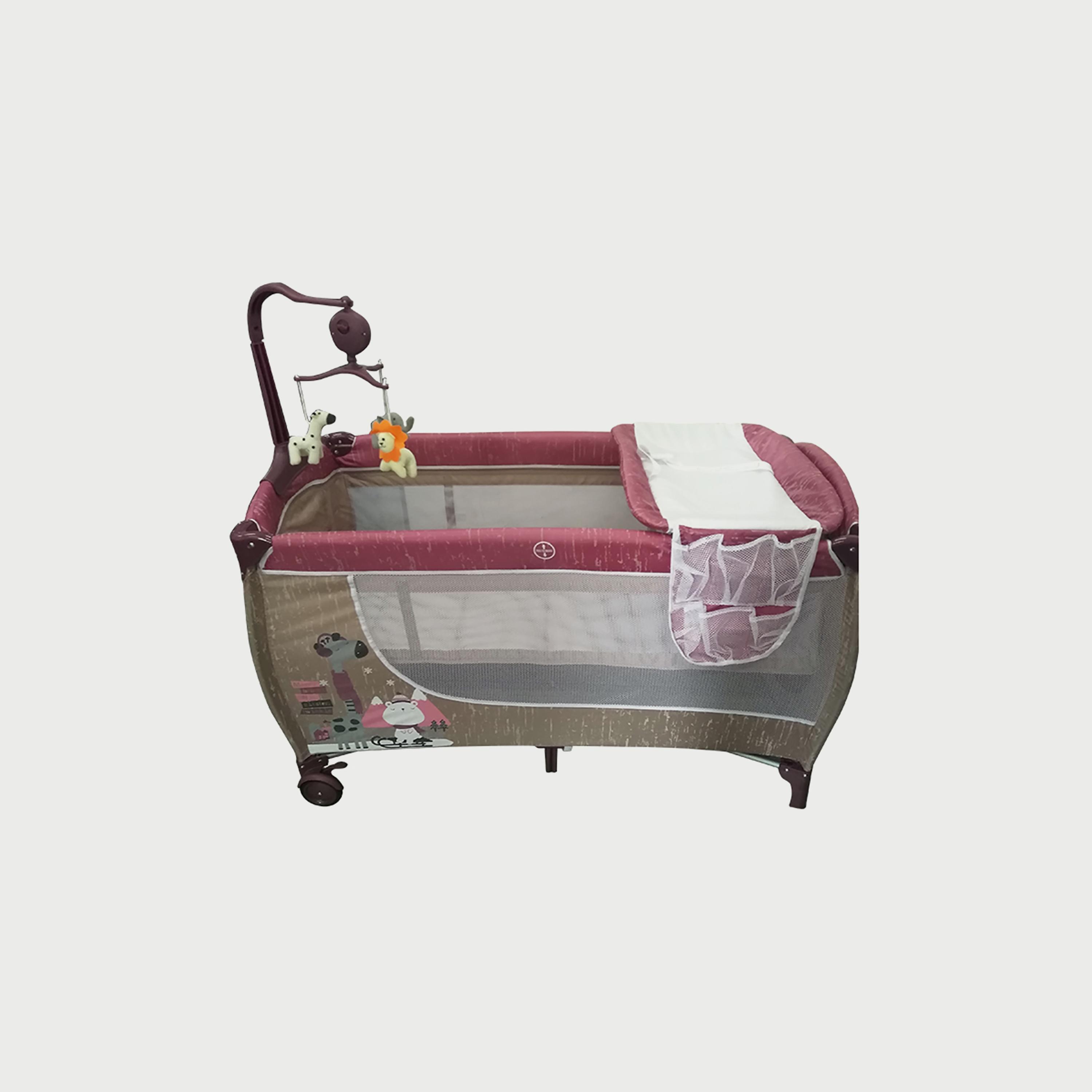 Babylove Playpen & Bassinet with Two Layers and Toys-baby-nursery-furniture-cribsandbeds-bassinets-image-5