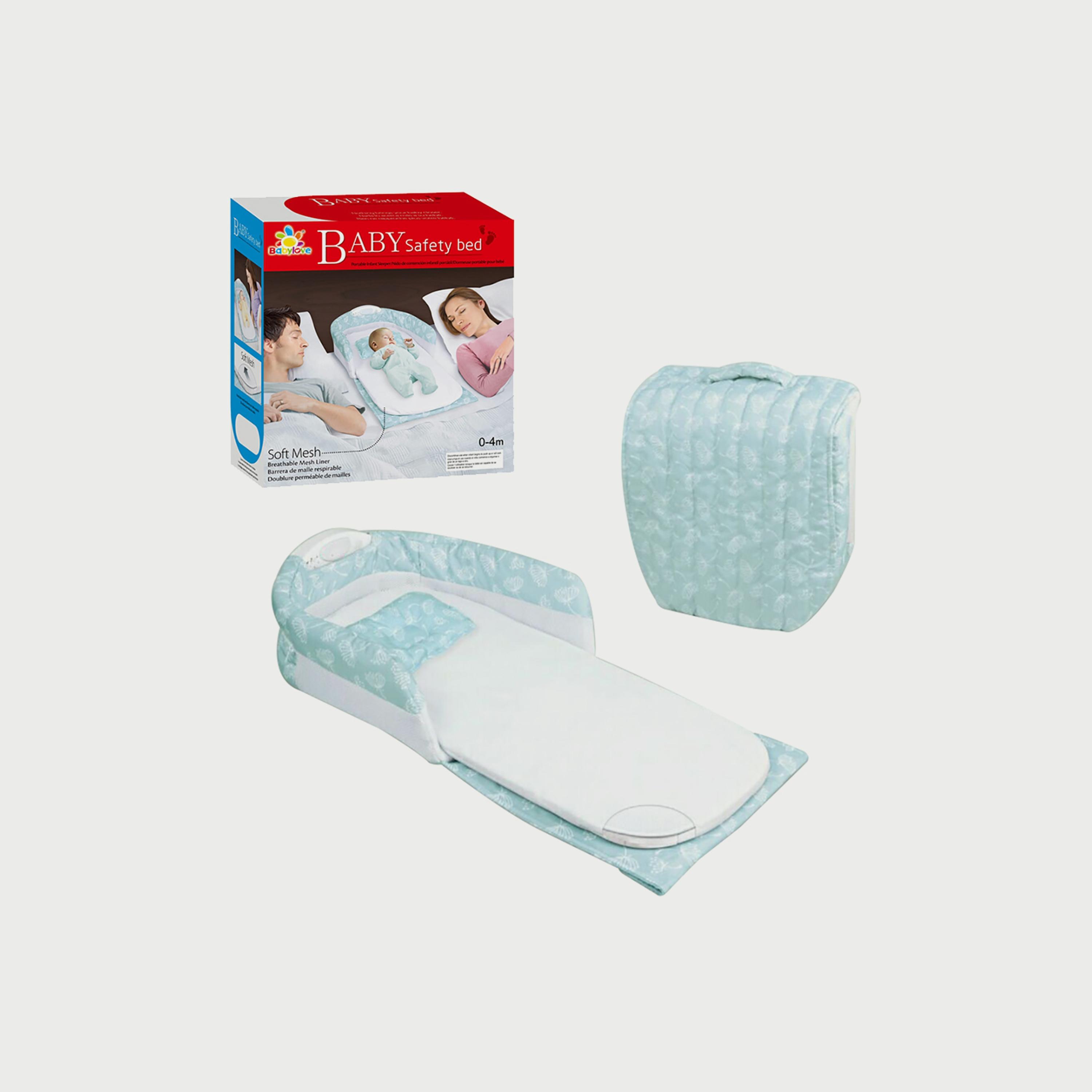 Babylove Foldable Safety Musical Light Bed with Pillow, Green-baby-nursery-babybedding-image-1