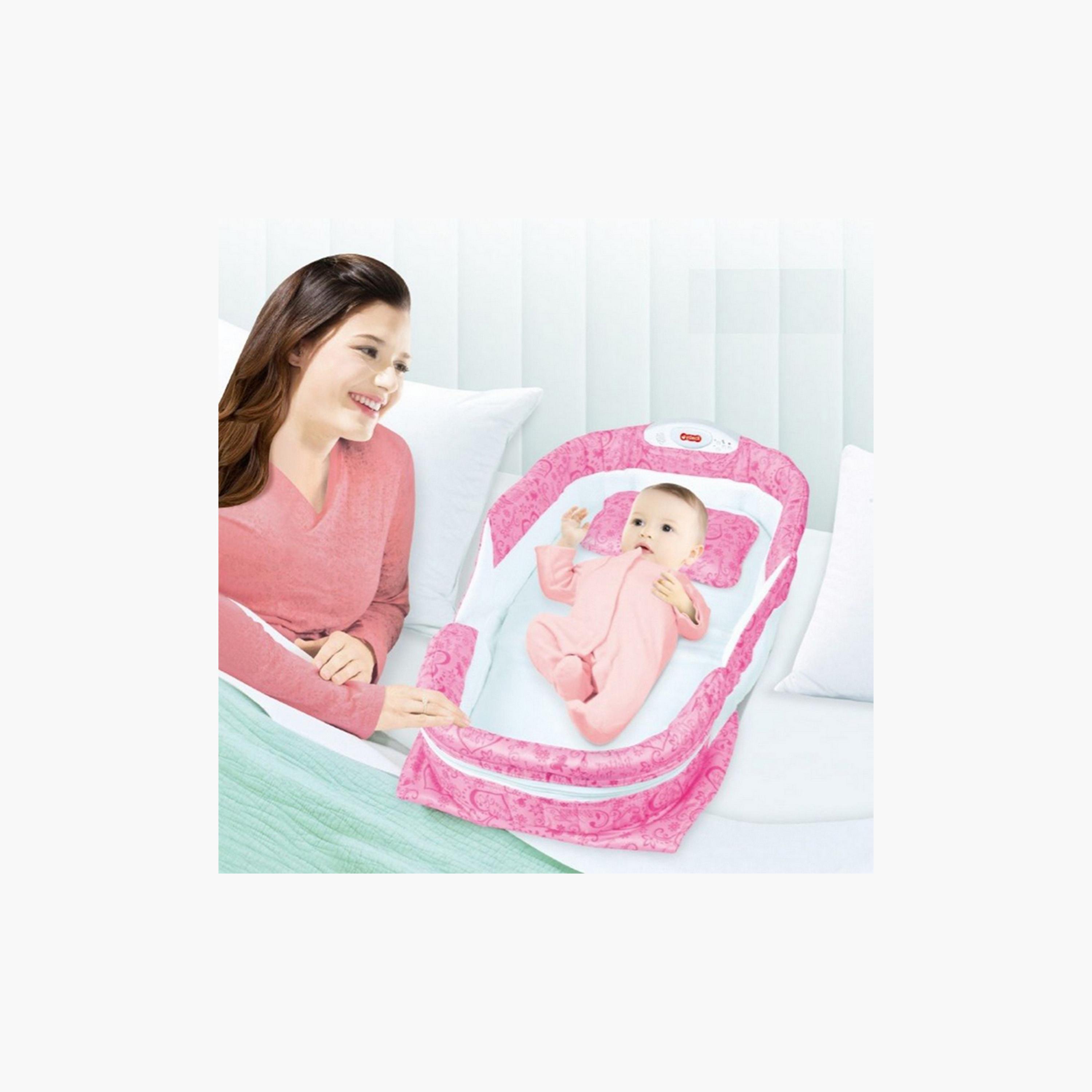 Babylove Foldable Safety Musical Light Bed with Pillow-baby-nursery-babybedding-image-4