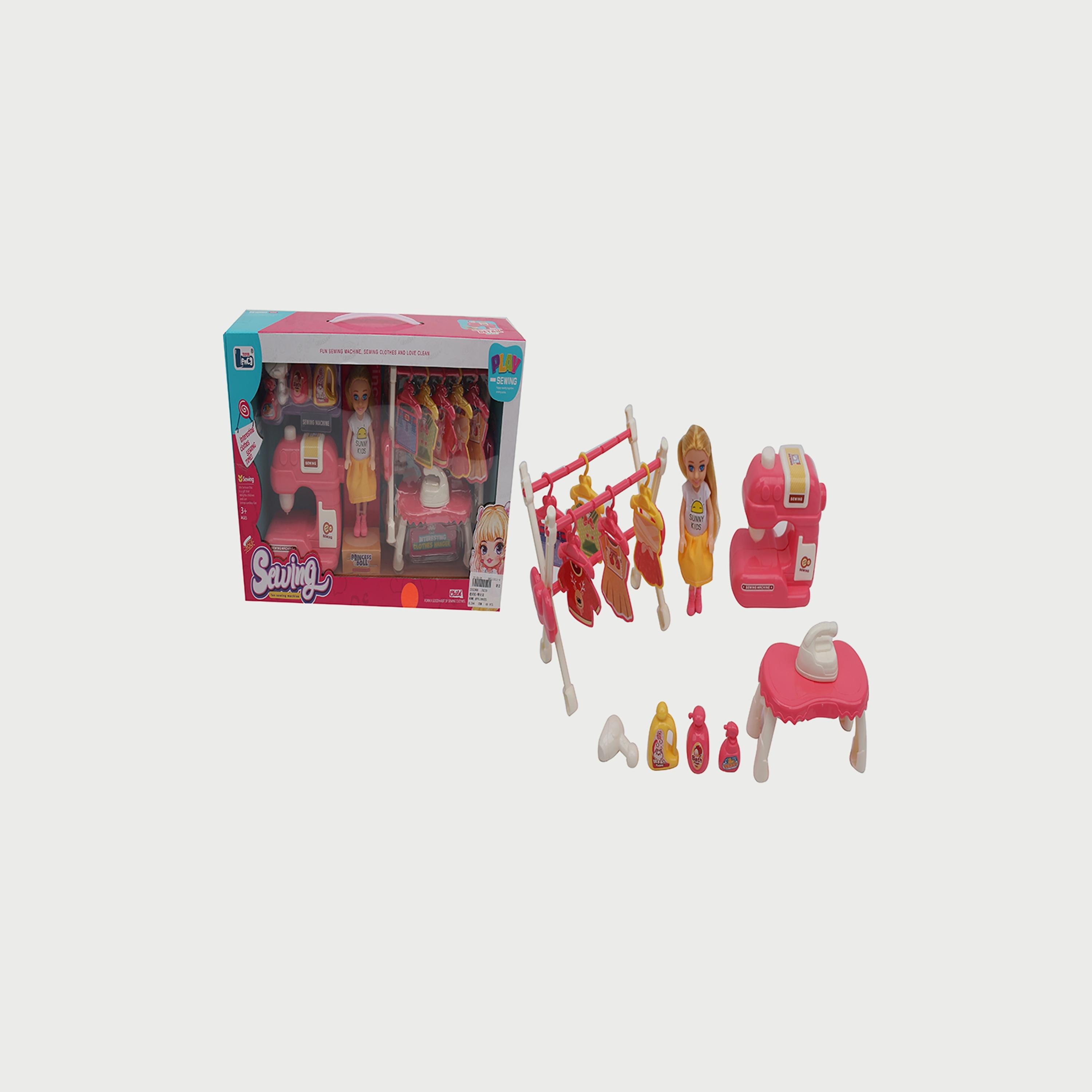Family Center Sewing Machine with Accessories Set-toys-dollsandplaysets-dollplaysets-image-1